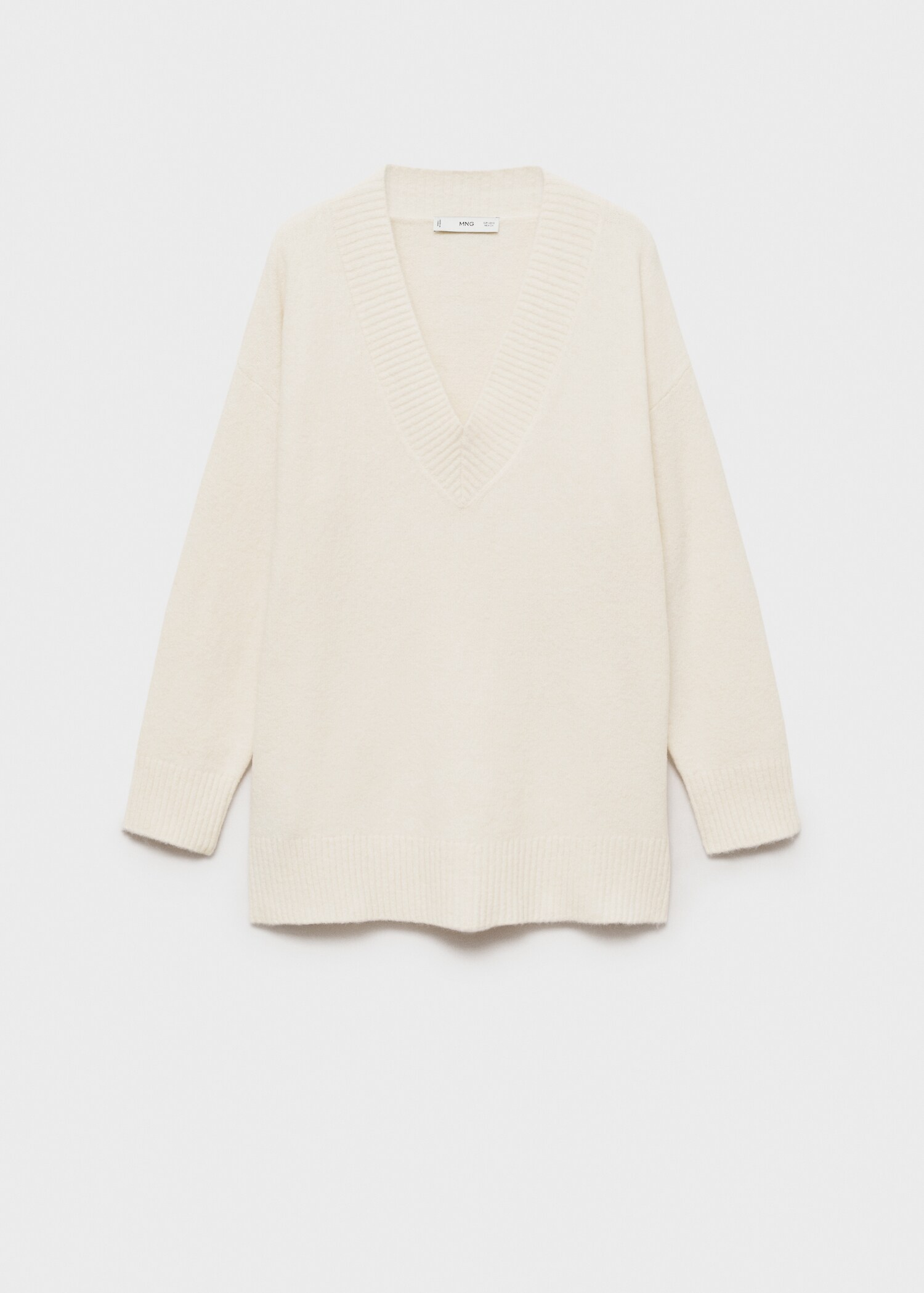 Jersey oversize cuello pico - Artículo sin modelo