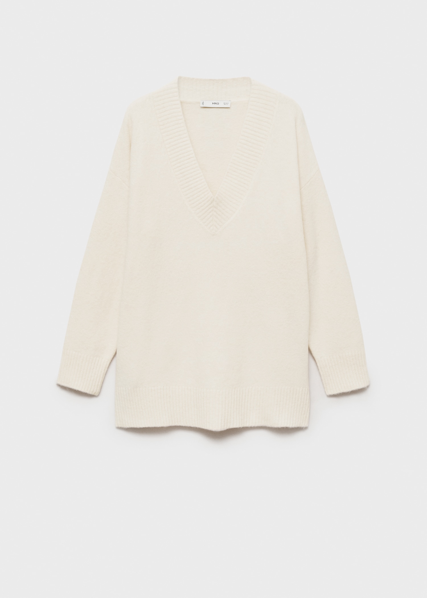 Oversized V-neck sweater