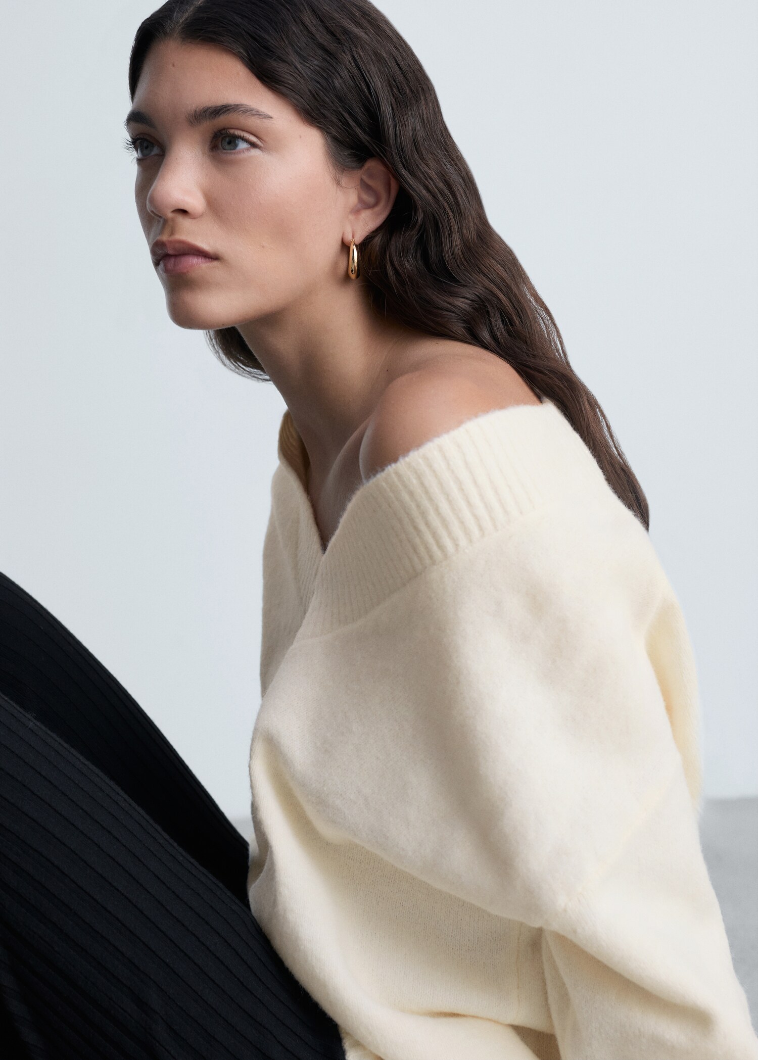 Jersey oversize cuello pico - Detalle del artículo 1