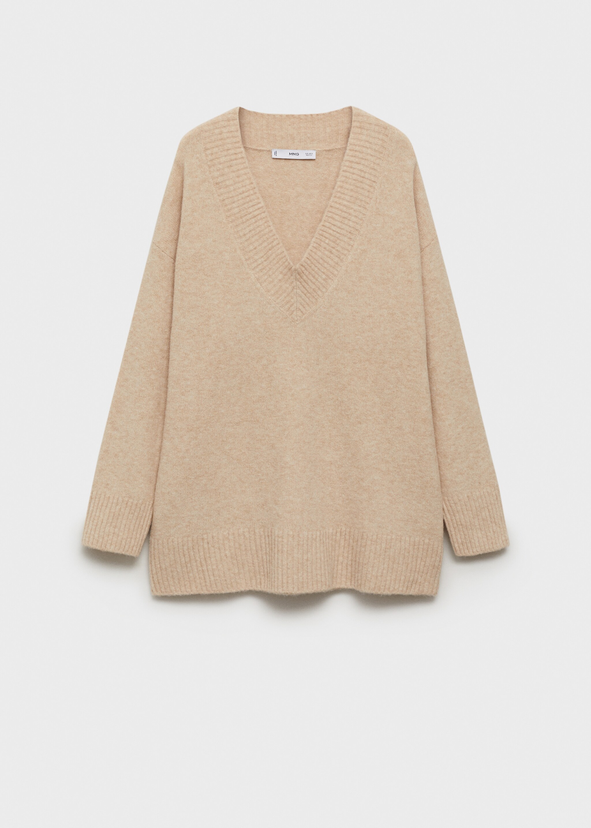 Oversized V-neck sweater - Article without model