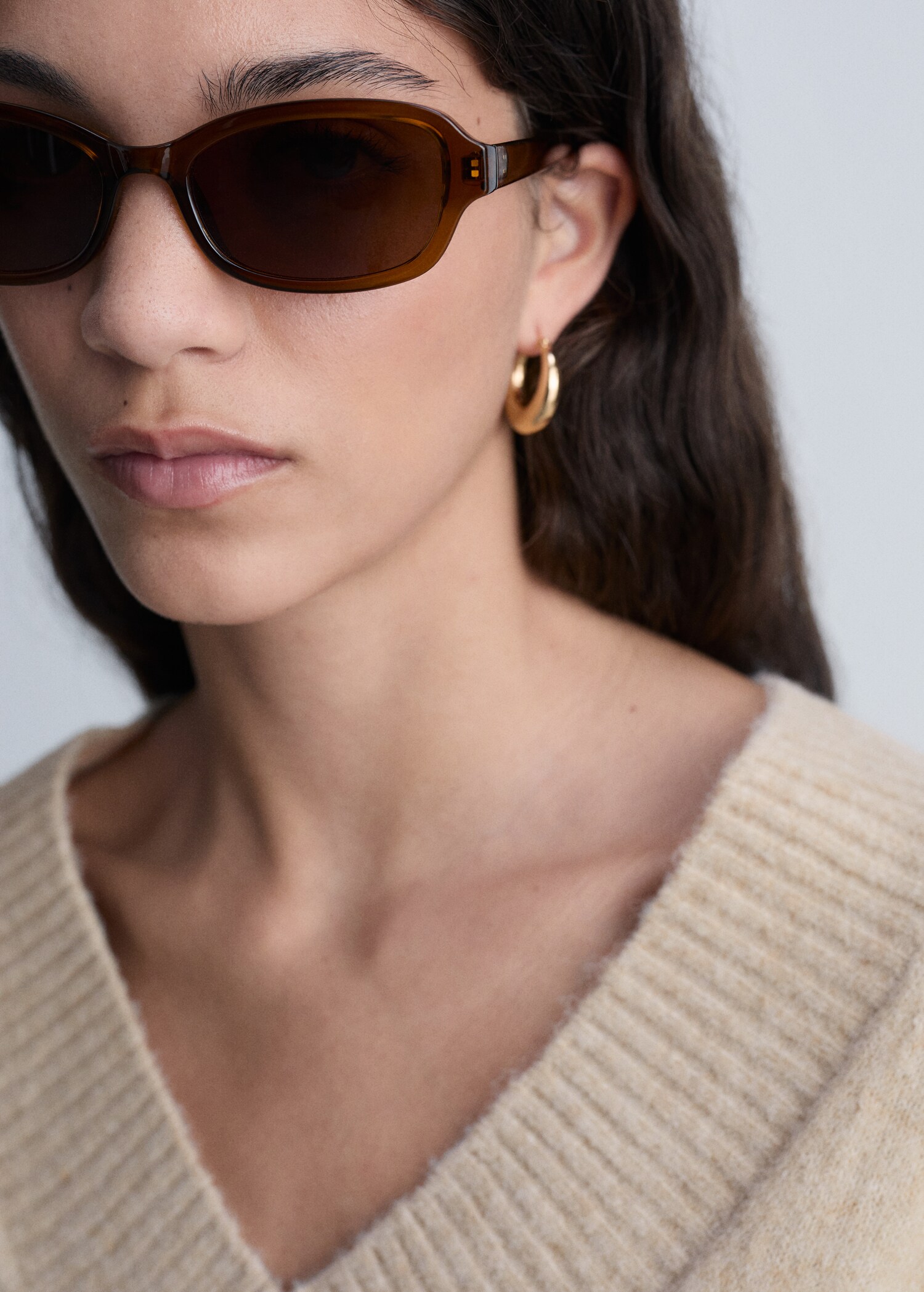Jersey oversize cuello pico - Detalle del artículo 1