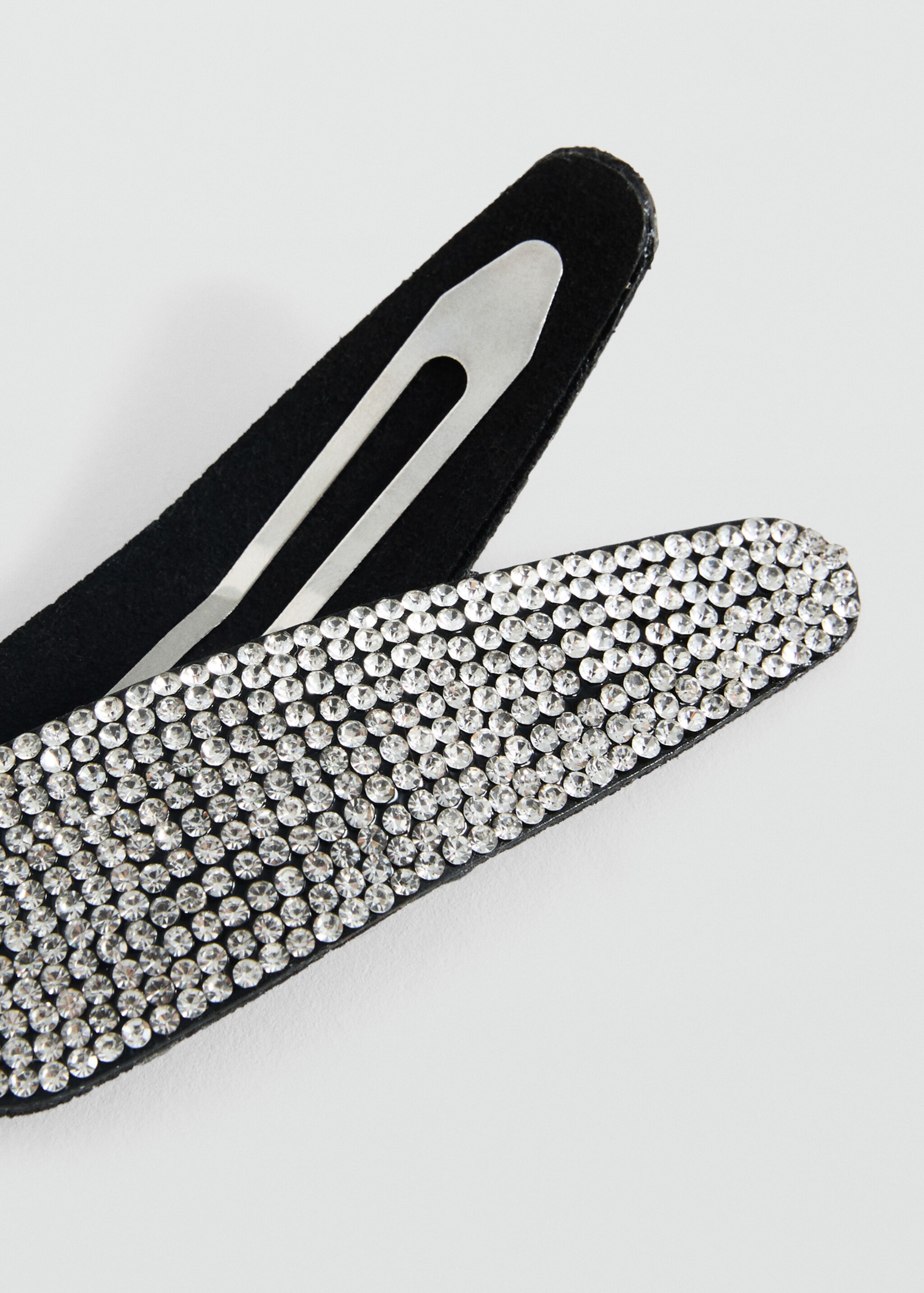 Pack of 2 rhinestone hair clips - Medium plane