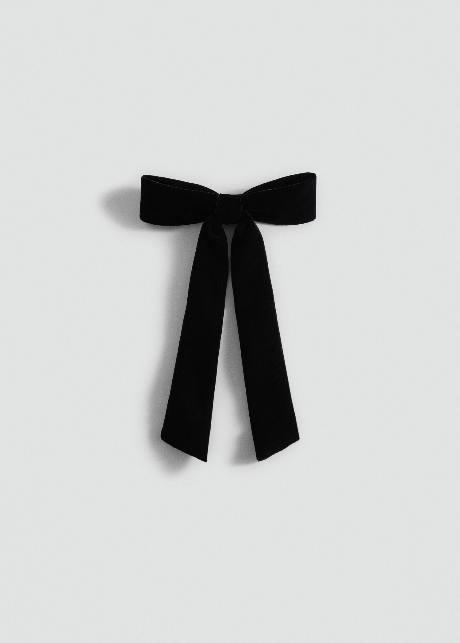 Velvet bow hairclip - Article without model