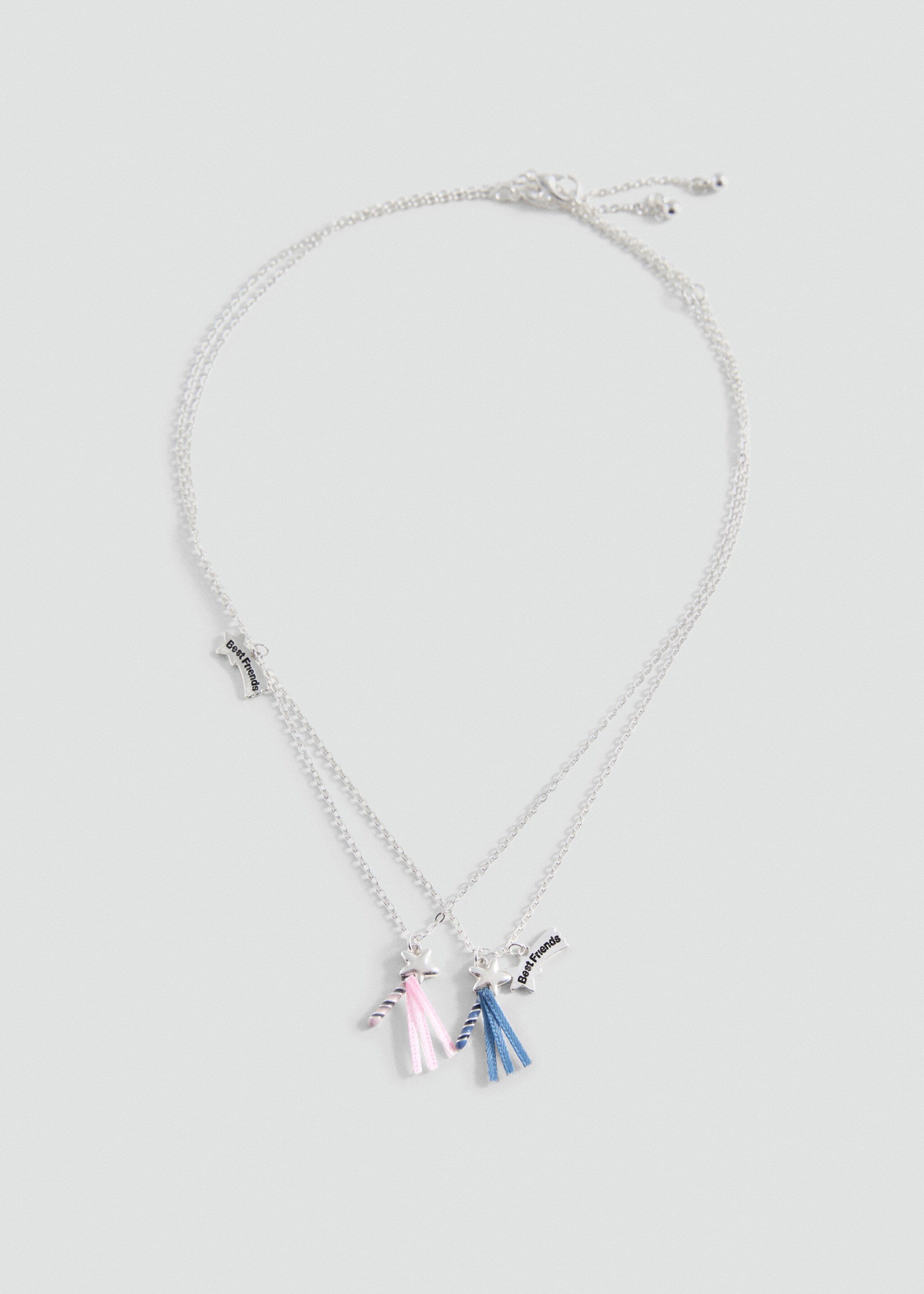 2 pack Best Friends necklace - Medium plane