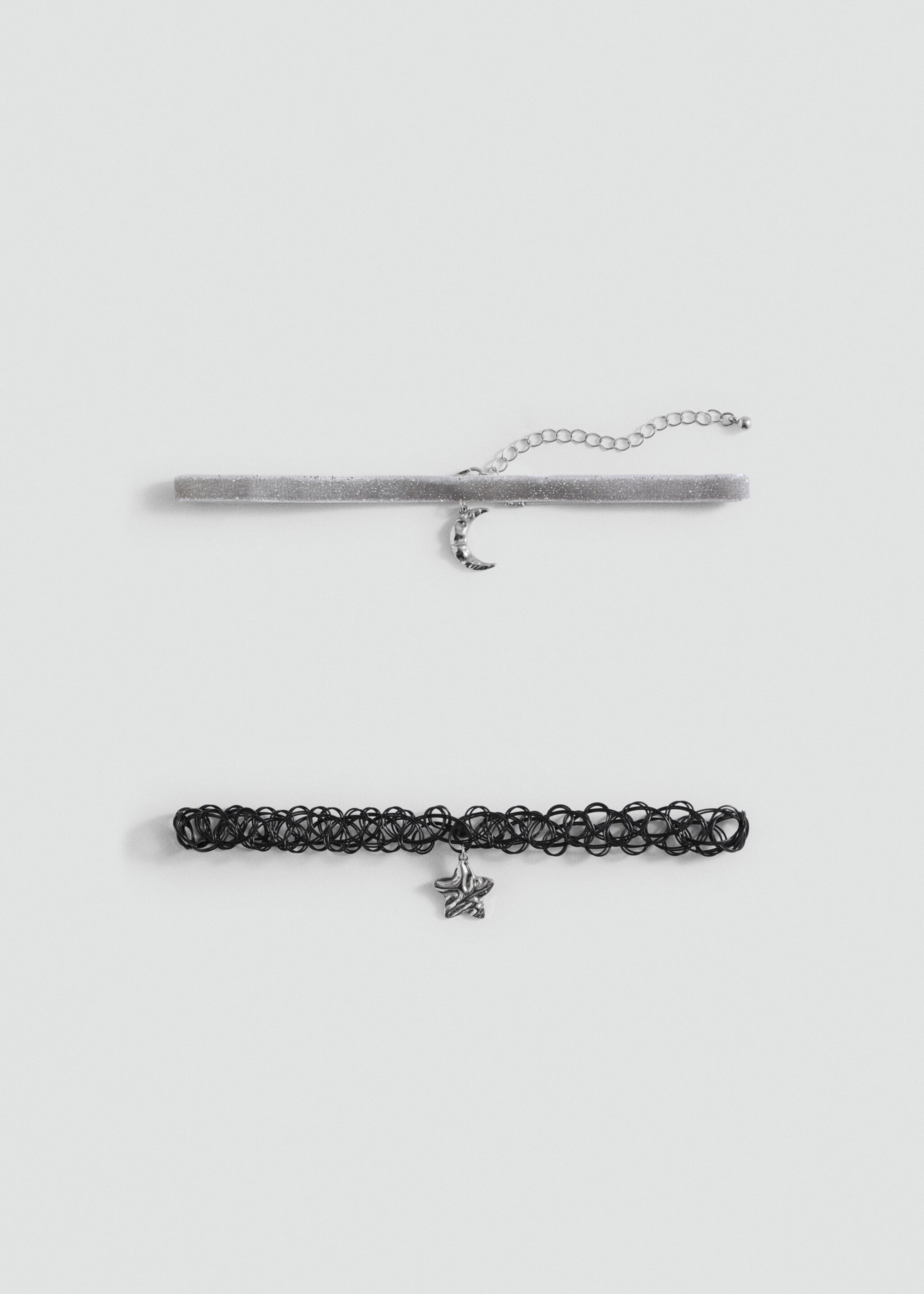 2'li uçlu choker kolye seti - Modelsiz ürün