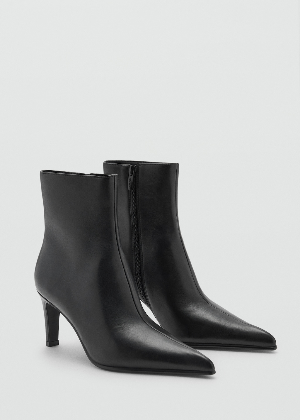 Bottine bout en cuir Femme MANGO Belgique