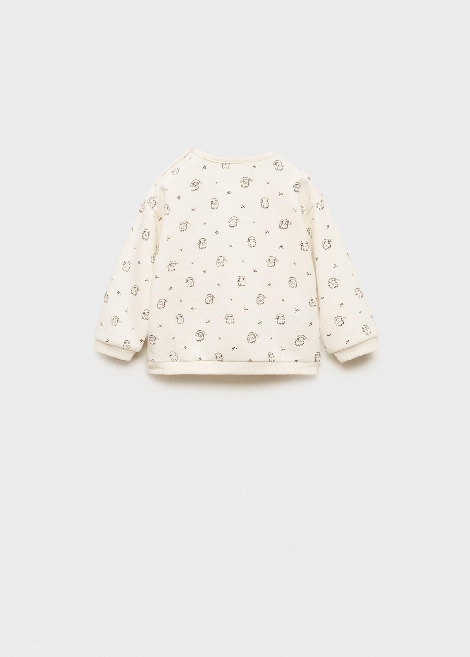 Sudadera algodón estampada - Reverso del artículo