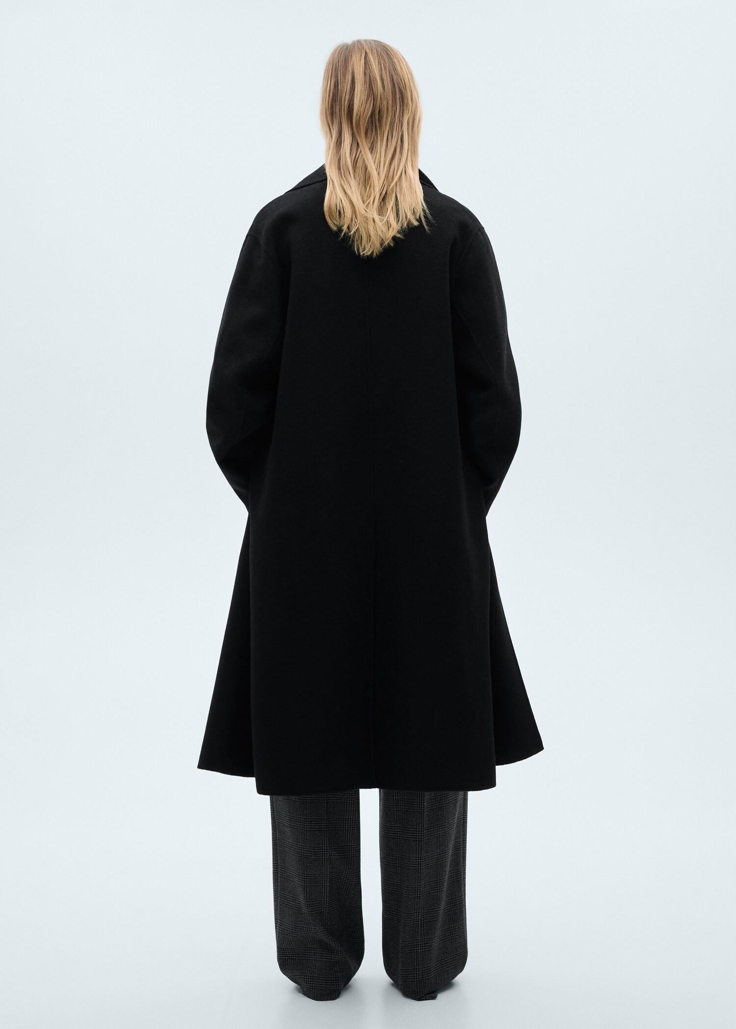 Manteau laine fait main oversize - Verso de l’article