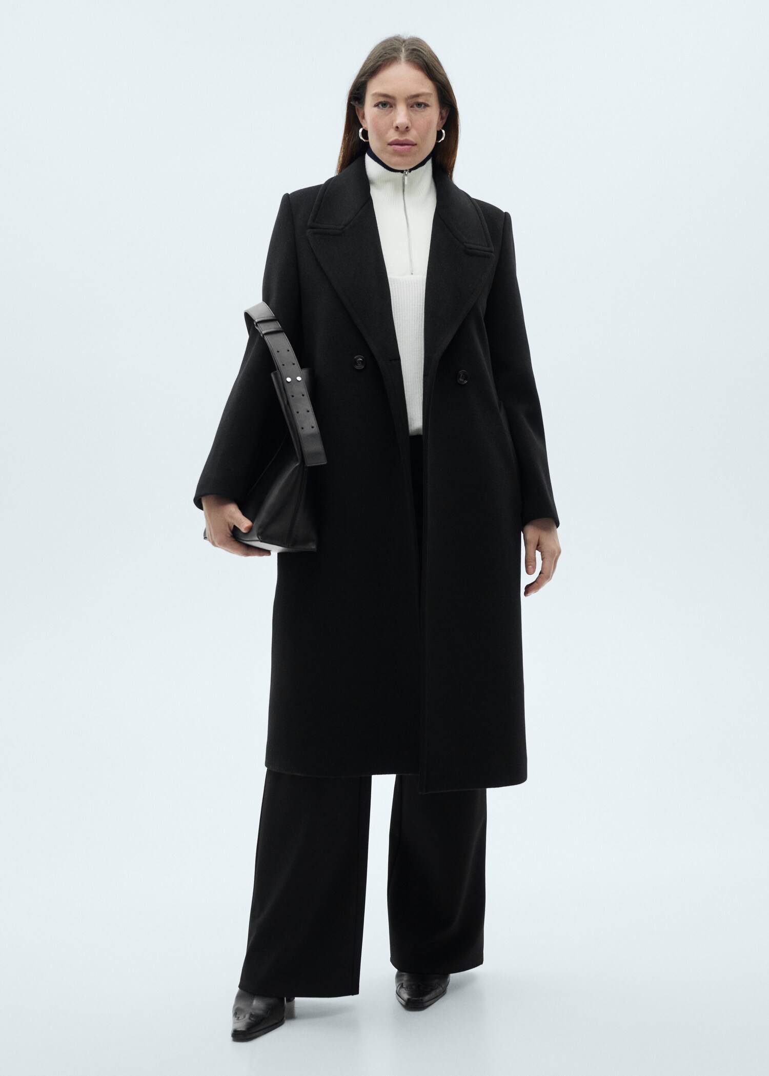 Lapels wool coat - Details of the article 3