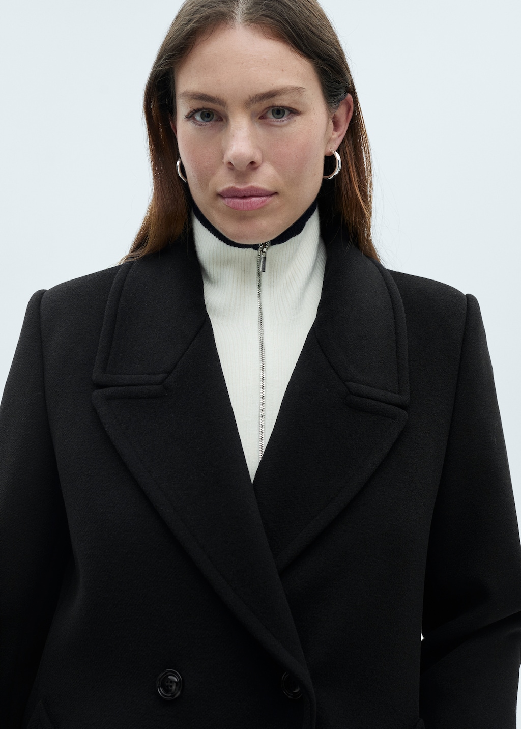 Thumbnail of Lapels wool coat - Black