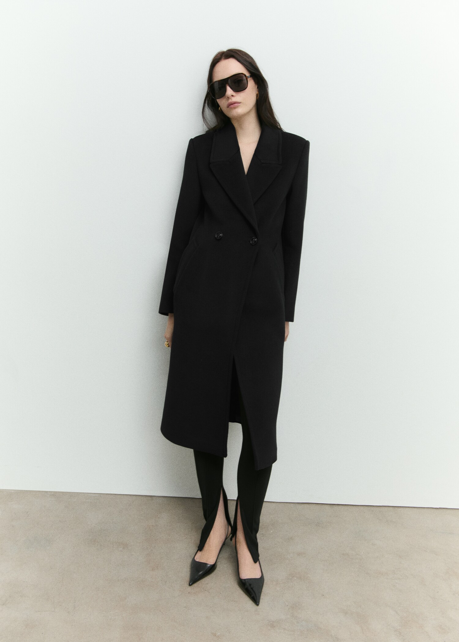 Lapels wool coat - Details of the article 6