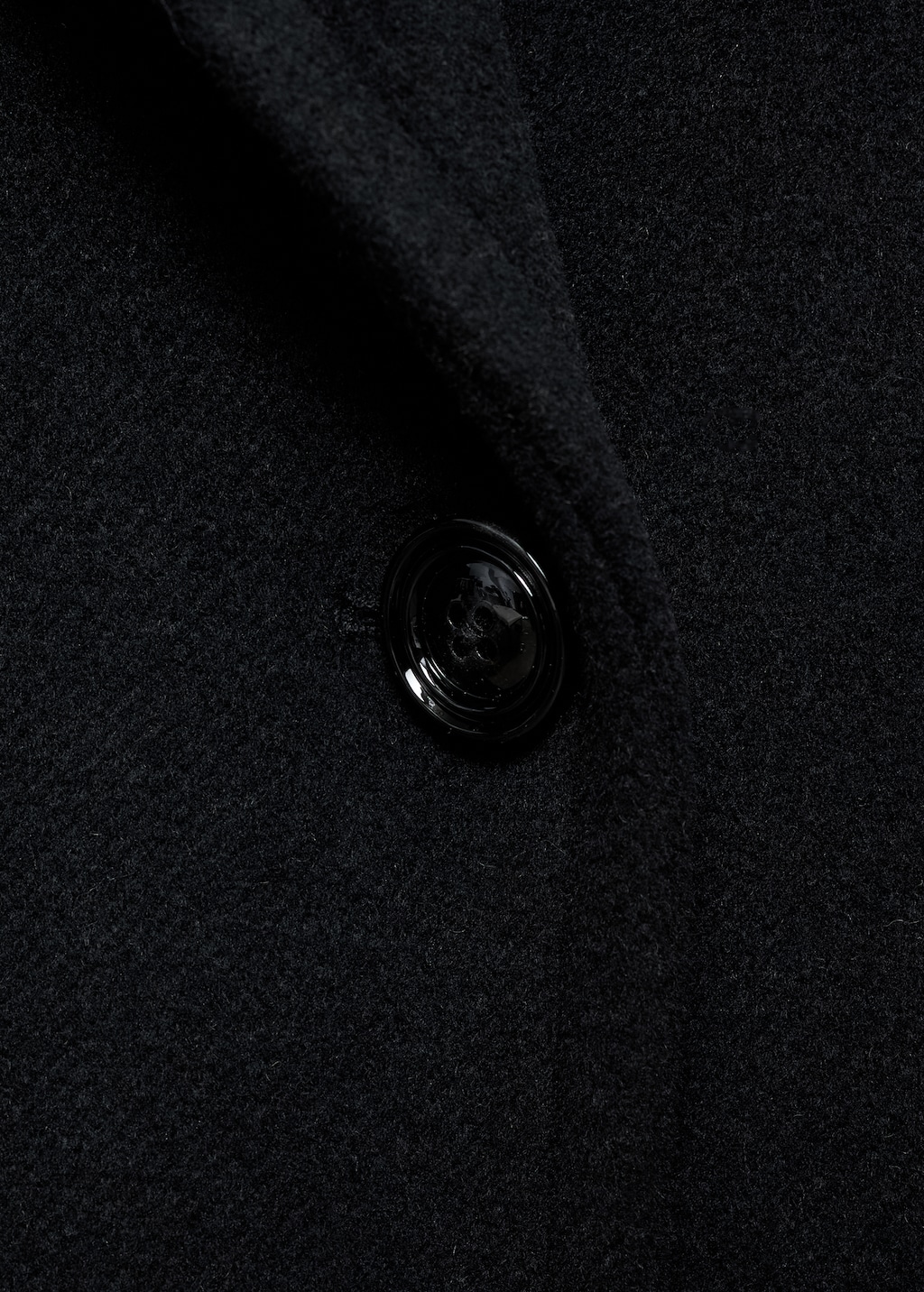 Thumbnail of Lapels wool coat - Black
