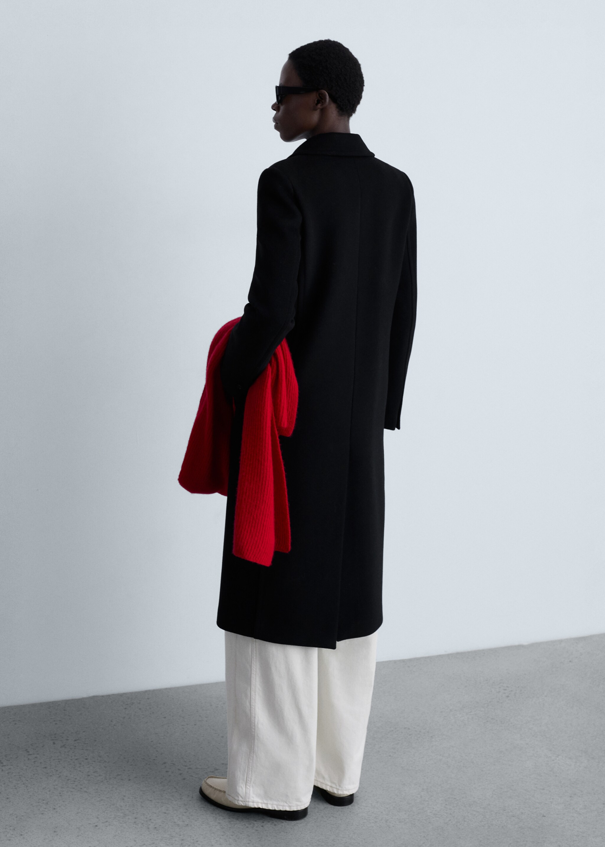 Cappotto lana revers - Retro dell'articolo