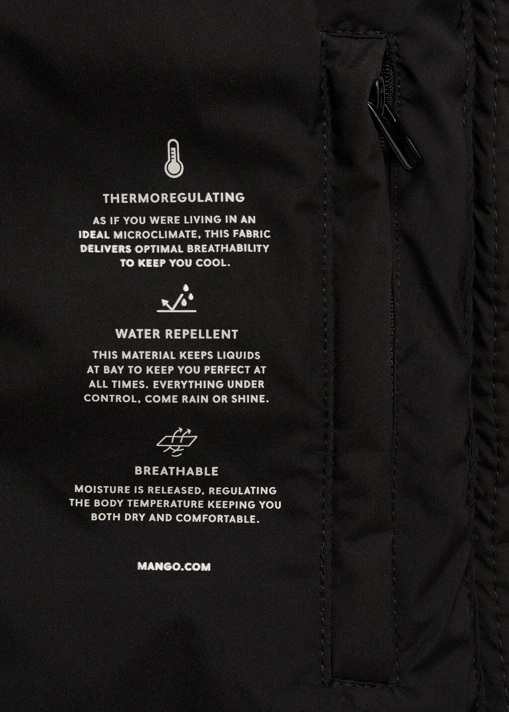 Waterproof padded midi anorak