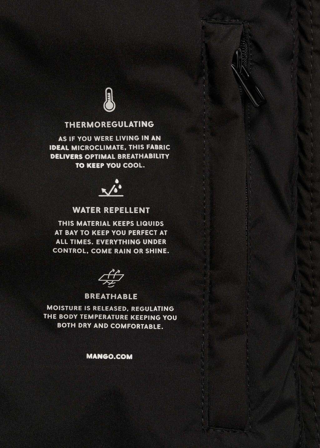 Waterproof padded midi anorak