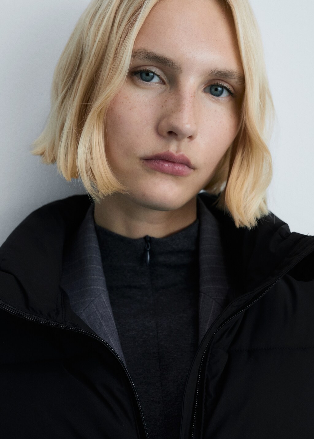 Waterproof padded midi anorak