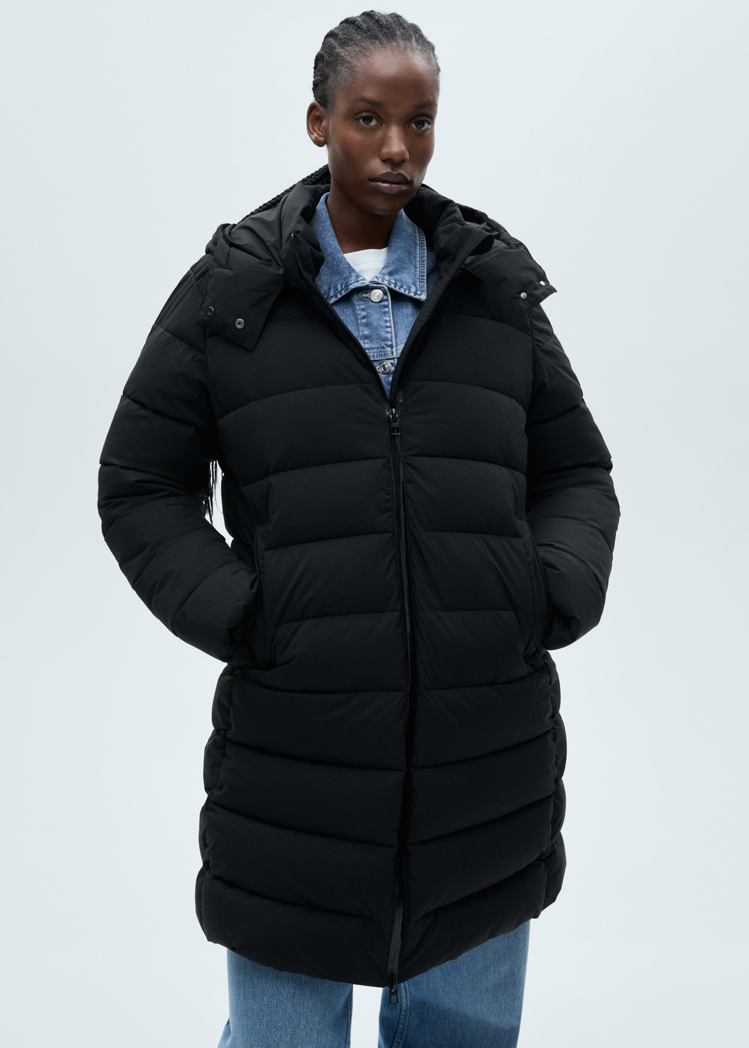 Water-repellent quilted coat - Details of the article 5