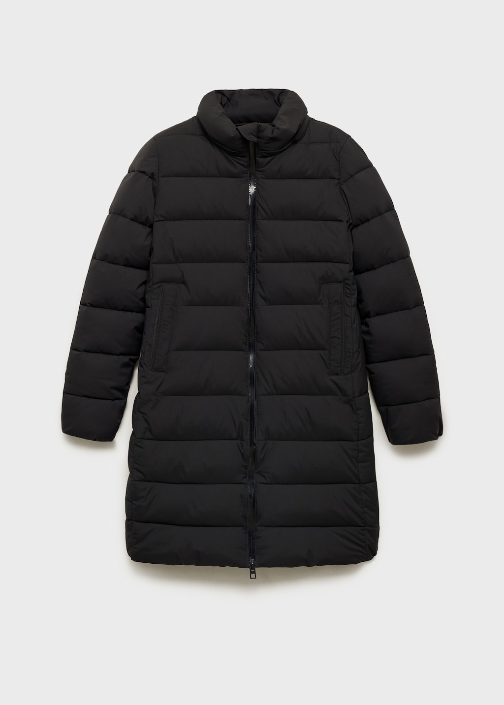 Waterproof padded midi anorak