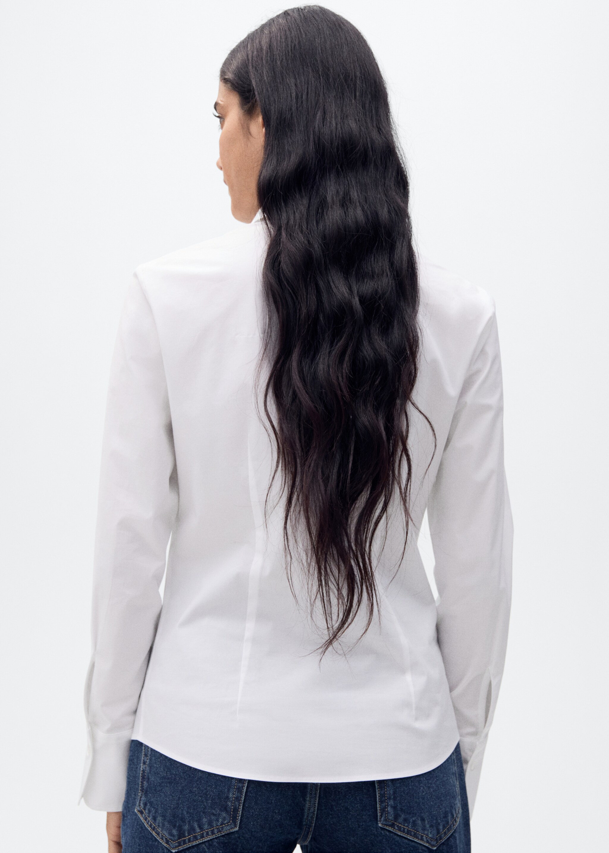 Camisa cotó entallada - Revers de l'article
