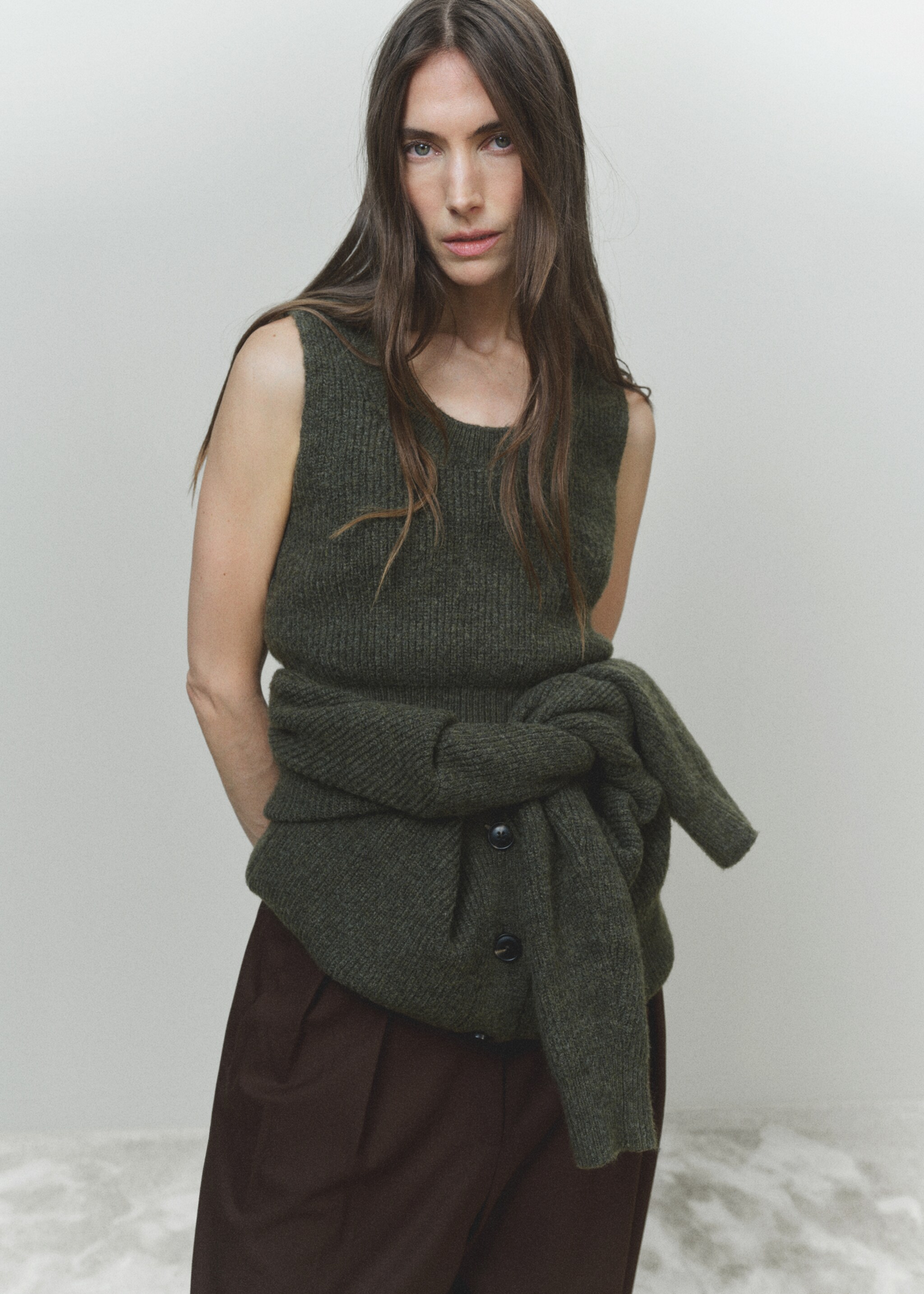 Knitted cropped top - Details of the article 6