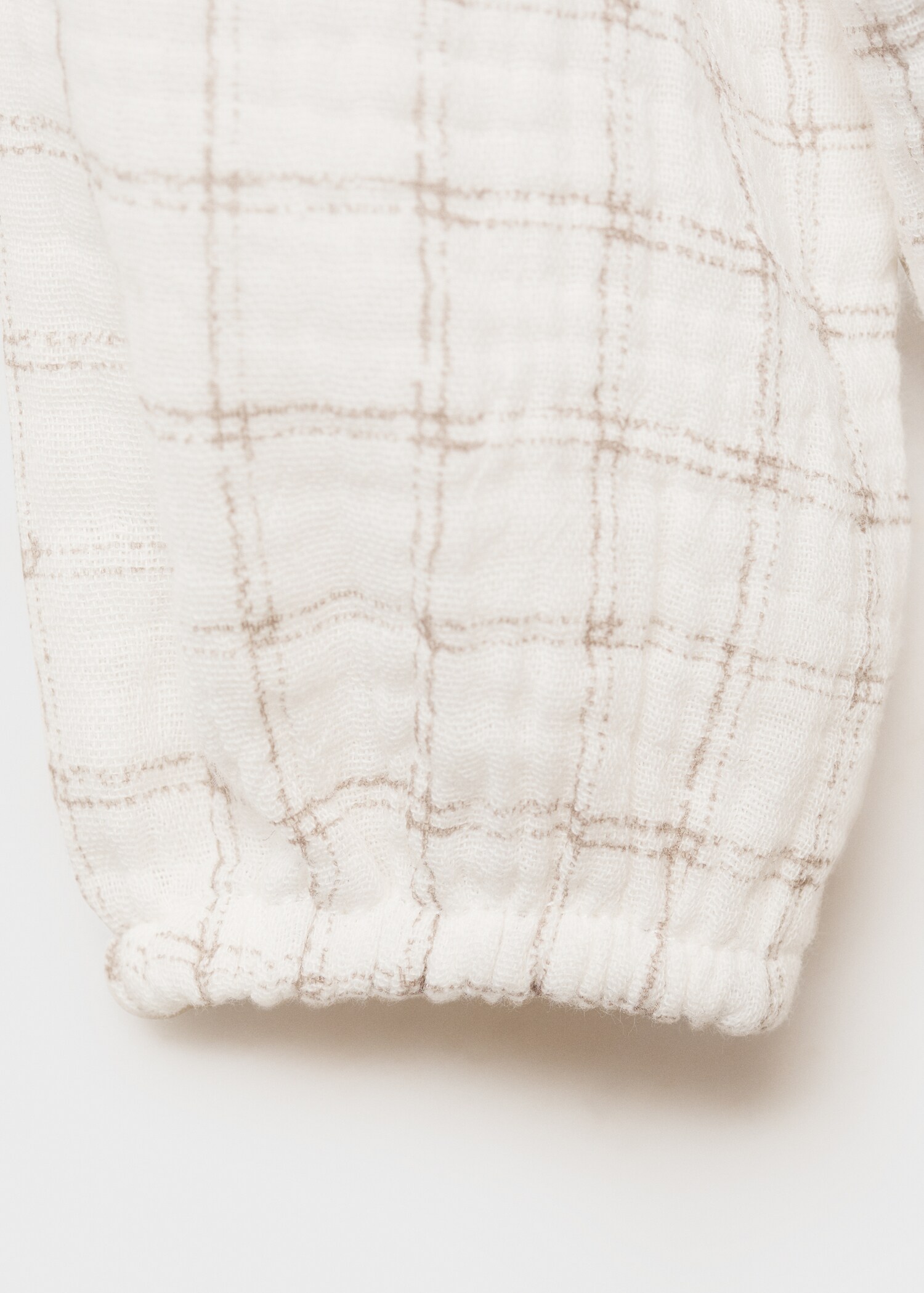 Check cotton blouse - Details of the article 0