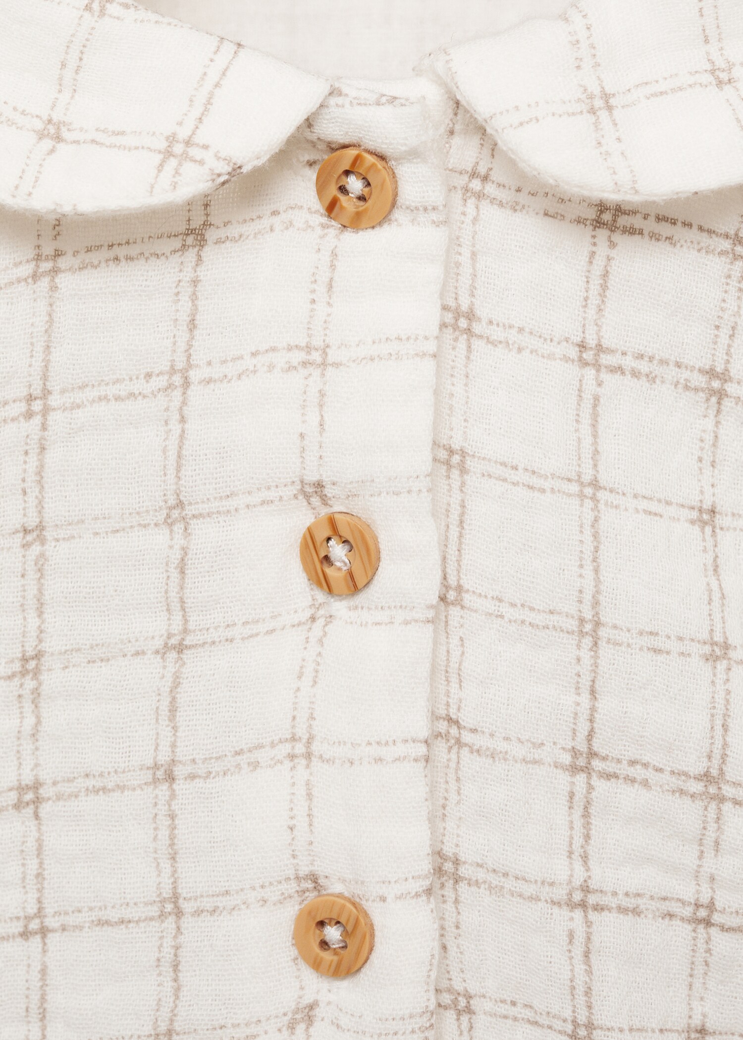 Check cotton blouse - Details of the article 8
