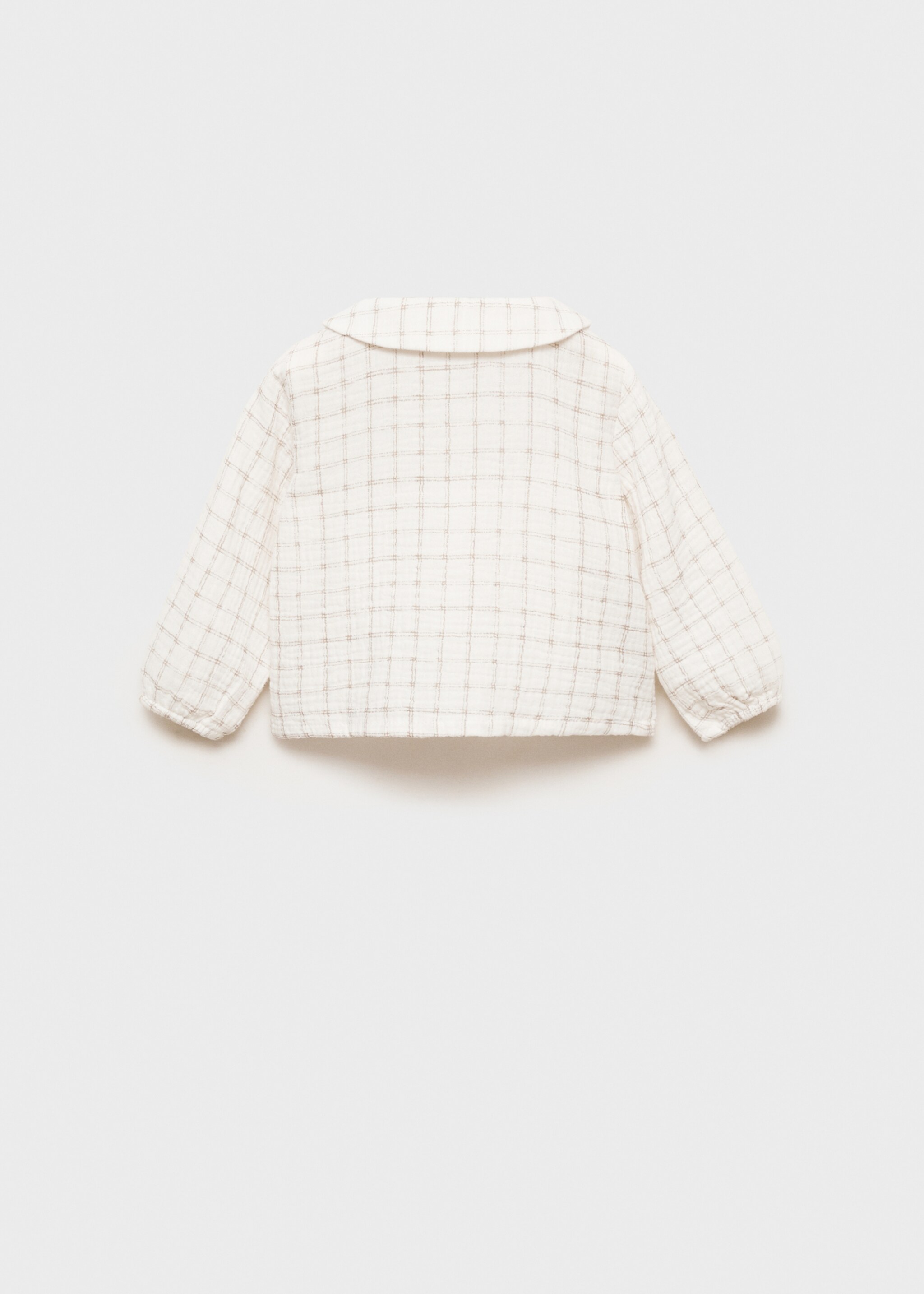 Blusa algodón cuadros - Reverso del artículo