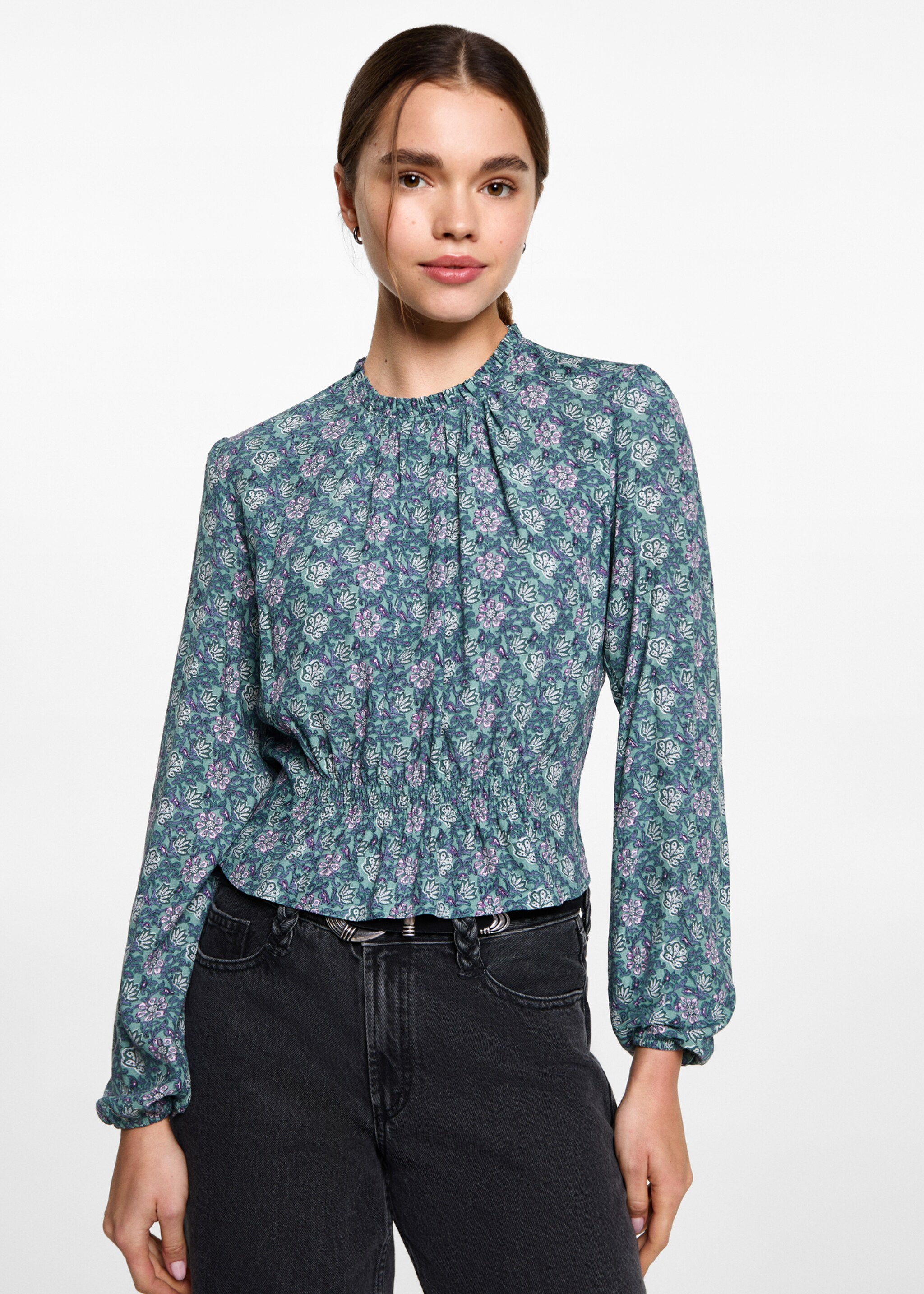 Blouse en imprimé floral - Plan moyen