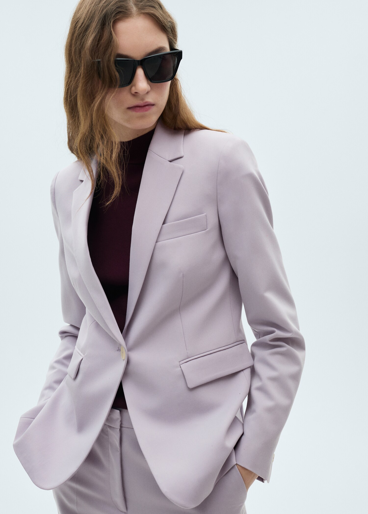 Fitted suit jacket - Medium plane