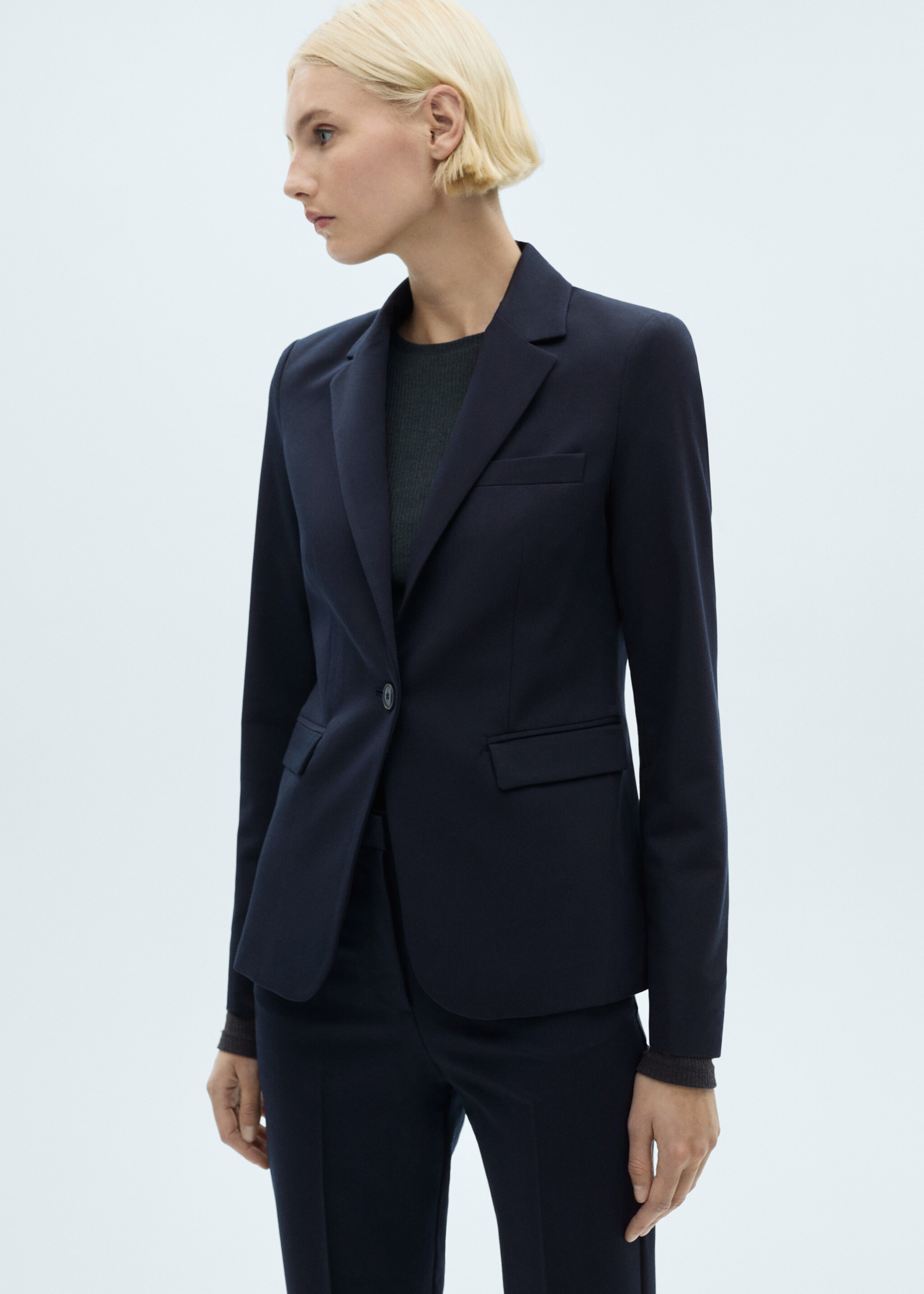 Fitted suit jacket - Medium plane