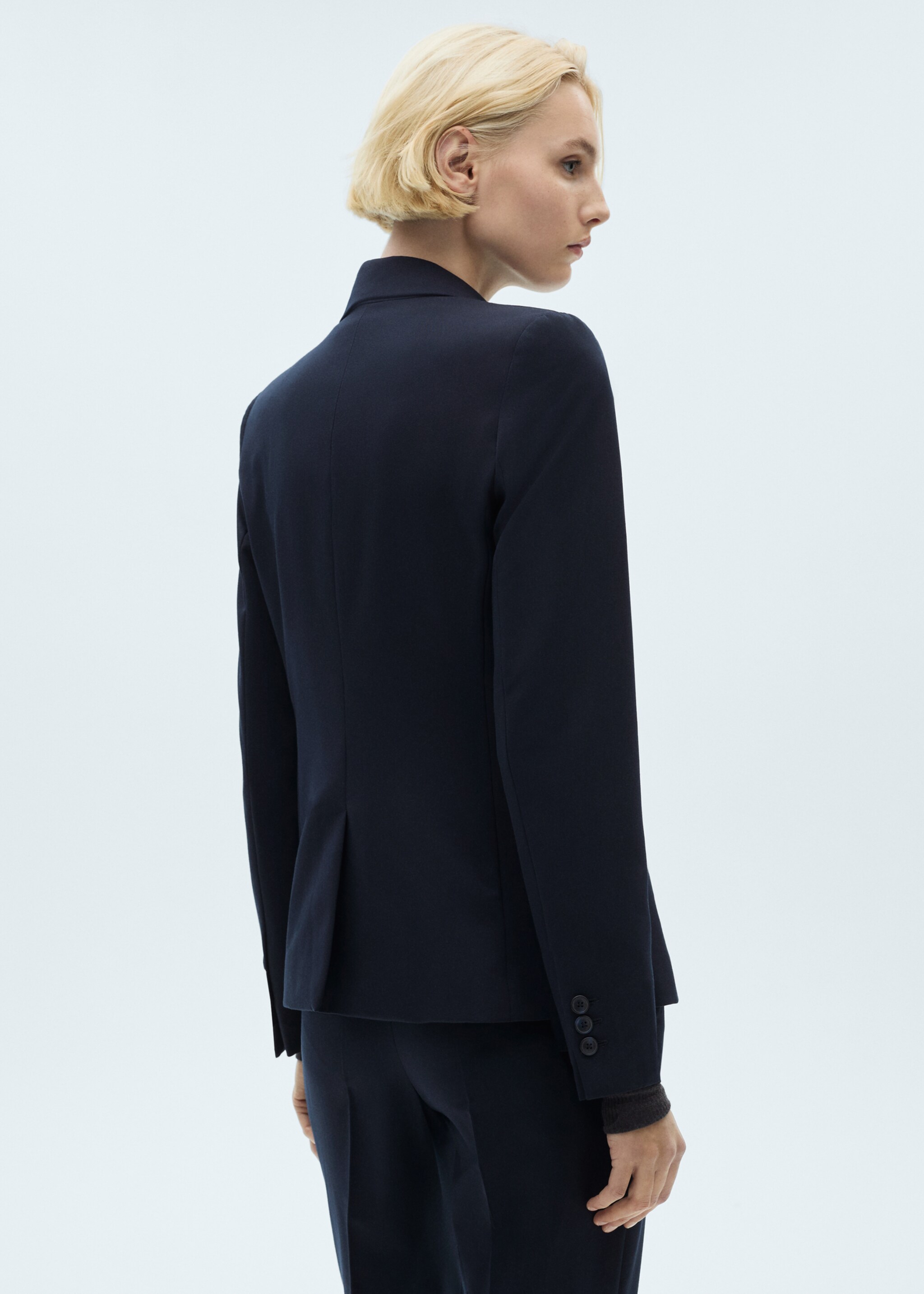 Fitted suit jacket - Reverse of the article