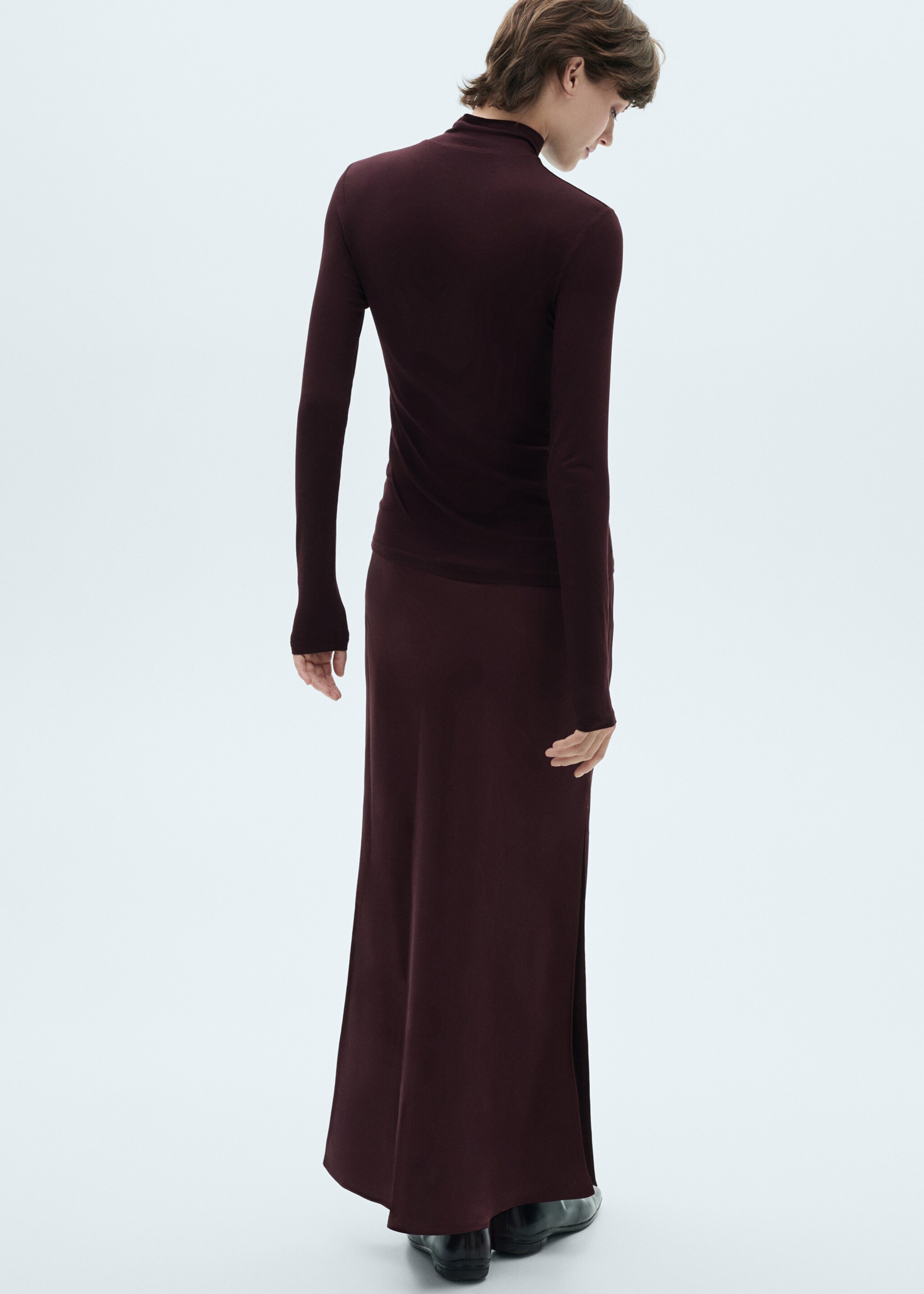 Perkins-neck long-sleeved t-shirt - Reverse of the article