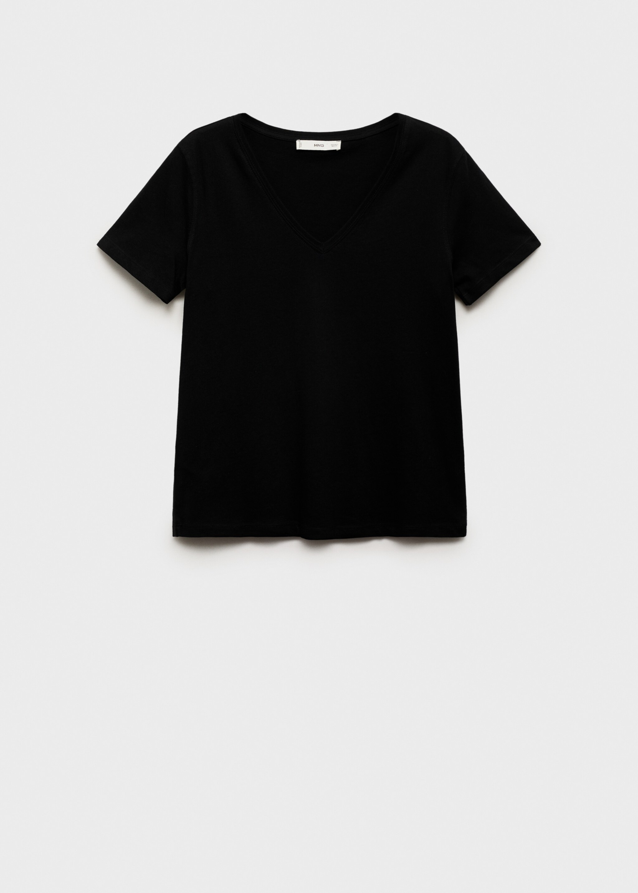 V-neck cotton T-shirt - Article without model