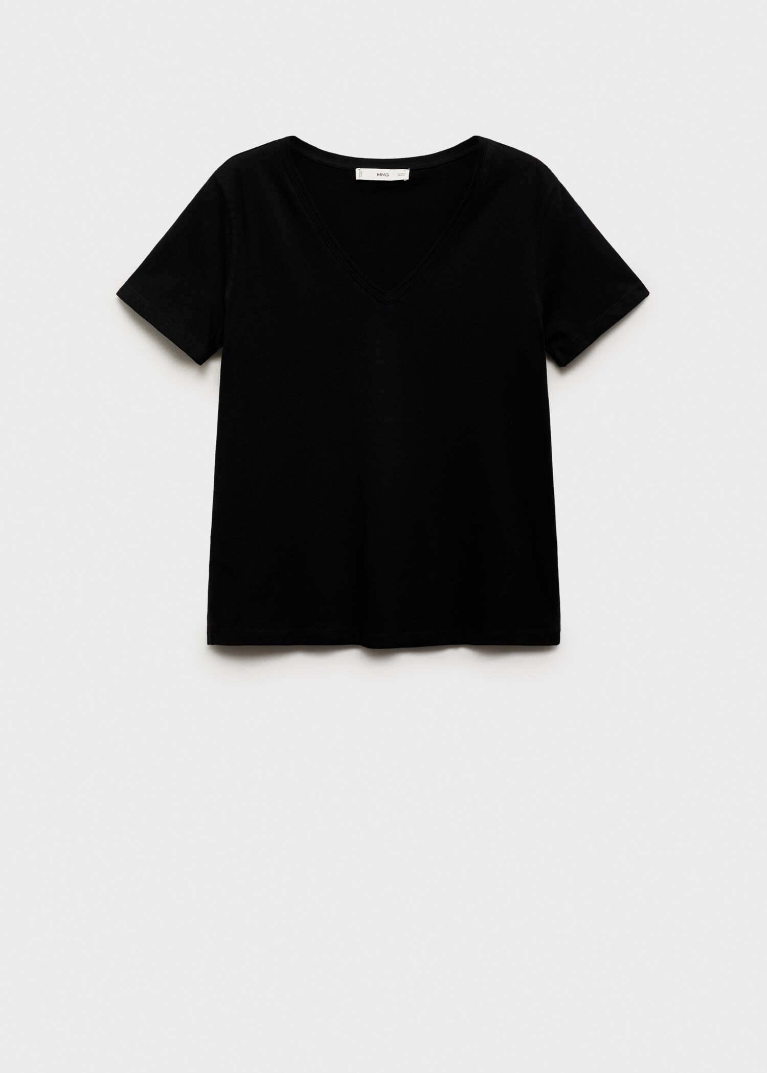 V-neck cotton T-shirt - Article without model