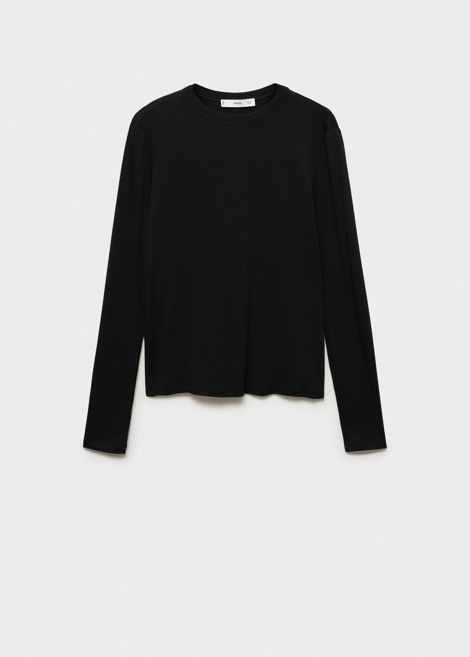 Tricou cambrat cu mânecă lungă - Articol fără model