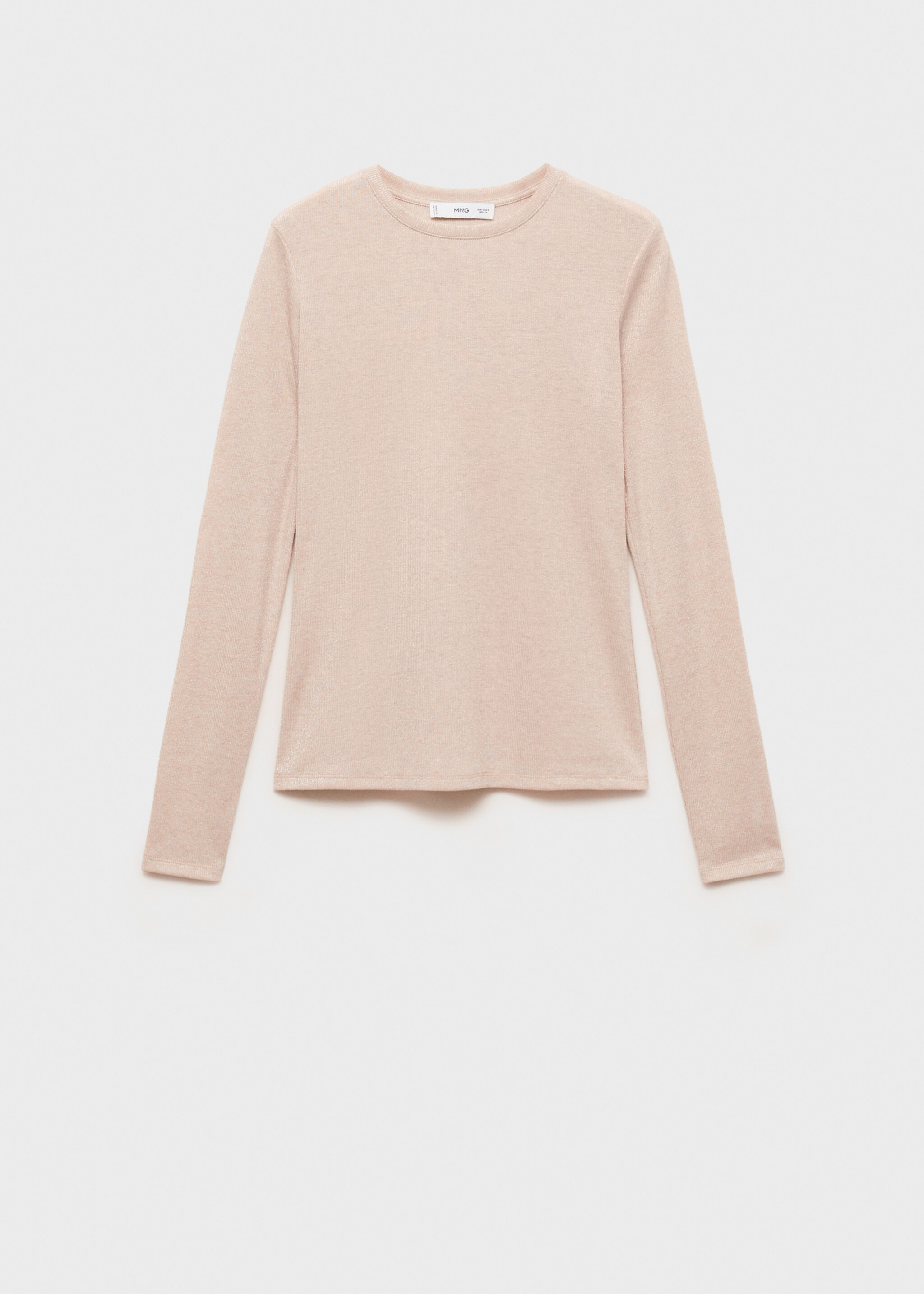 Lurex knitted t-shirt - Article without model