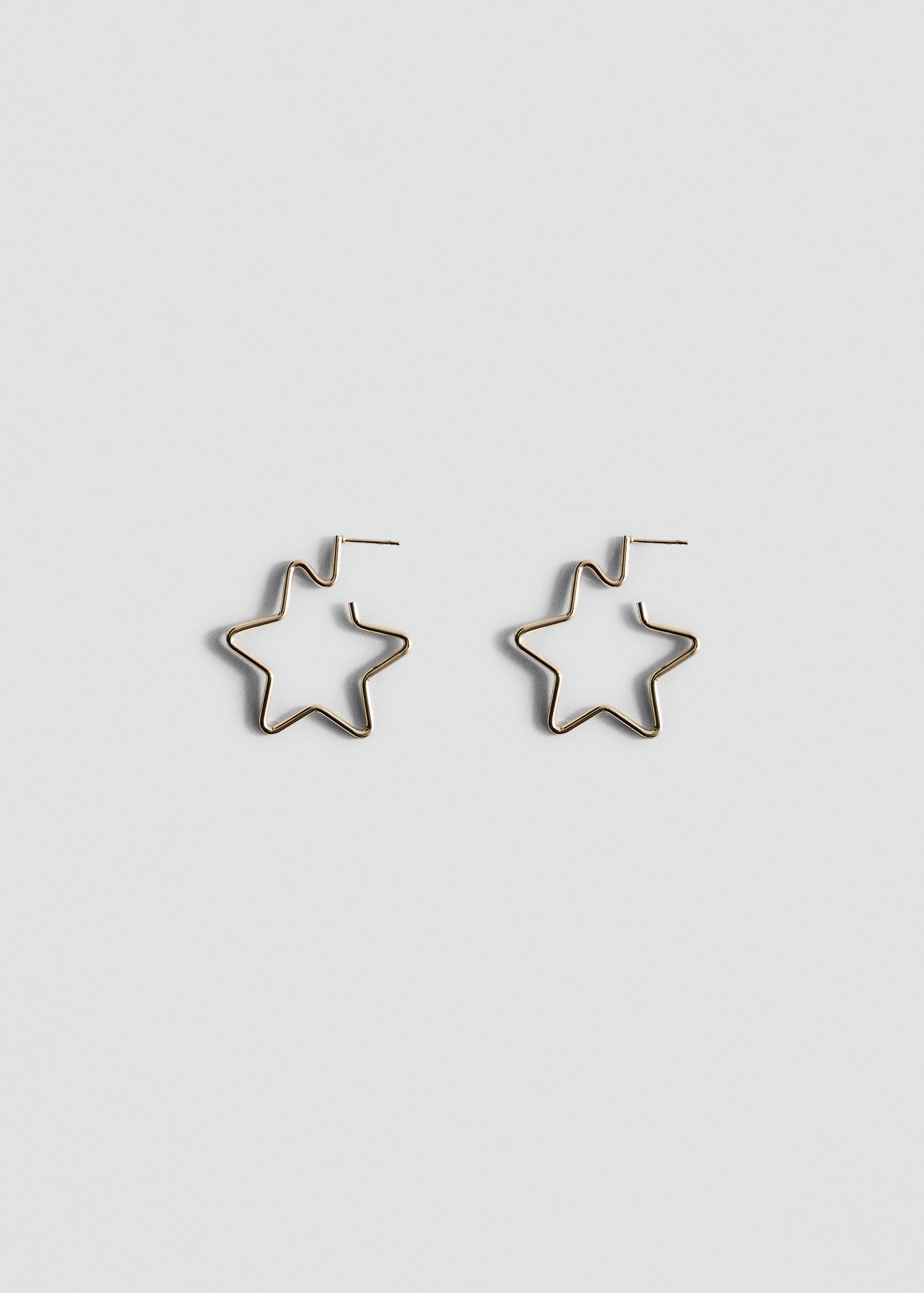 Star hoop earrings - Article without model