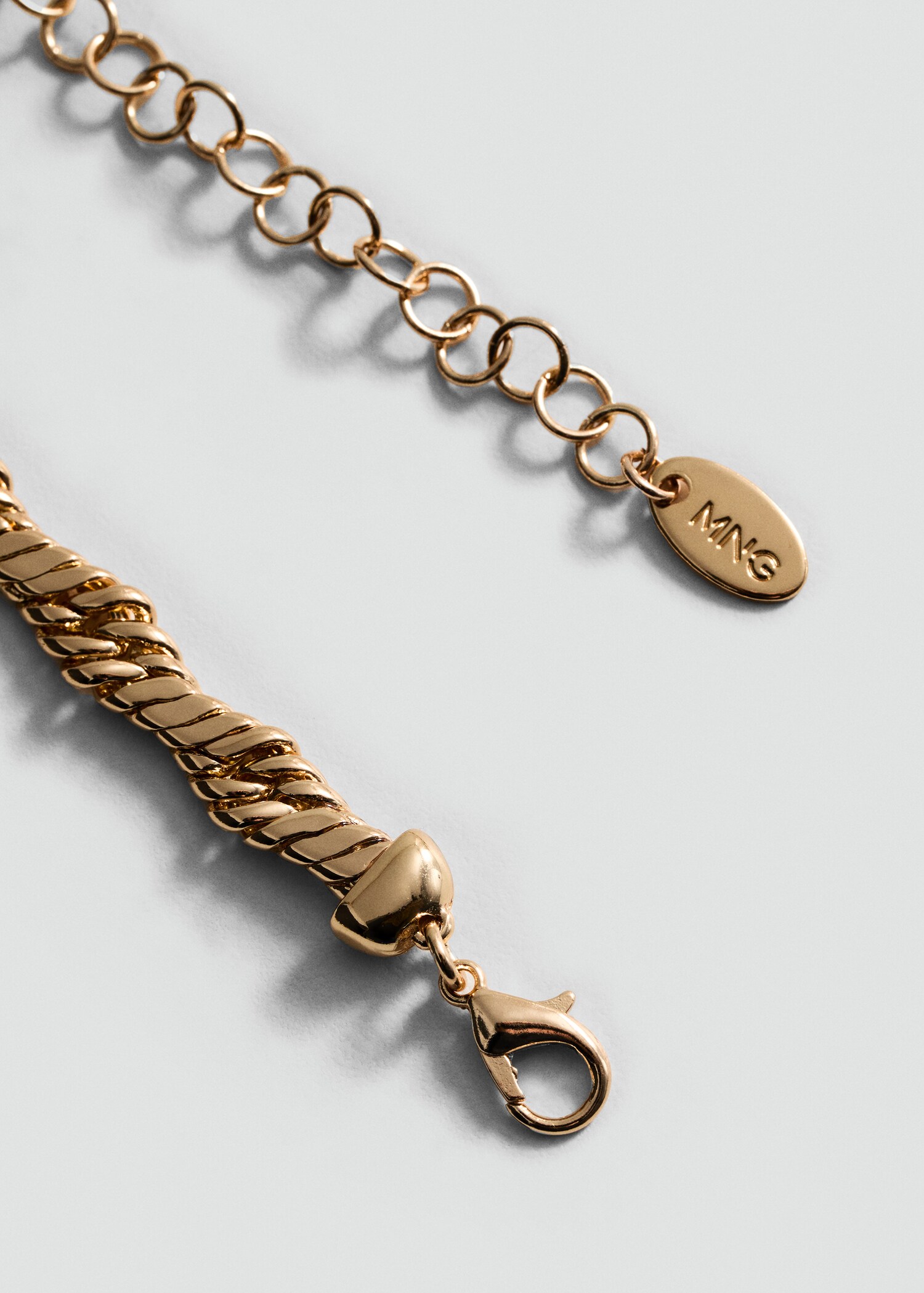 Collar cadena eslabones - Plano medio