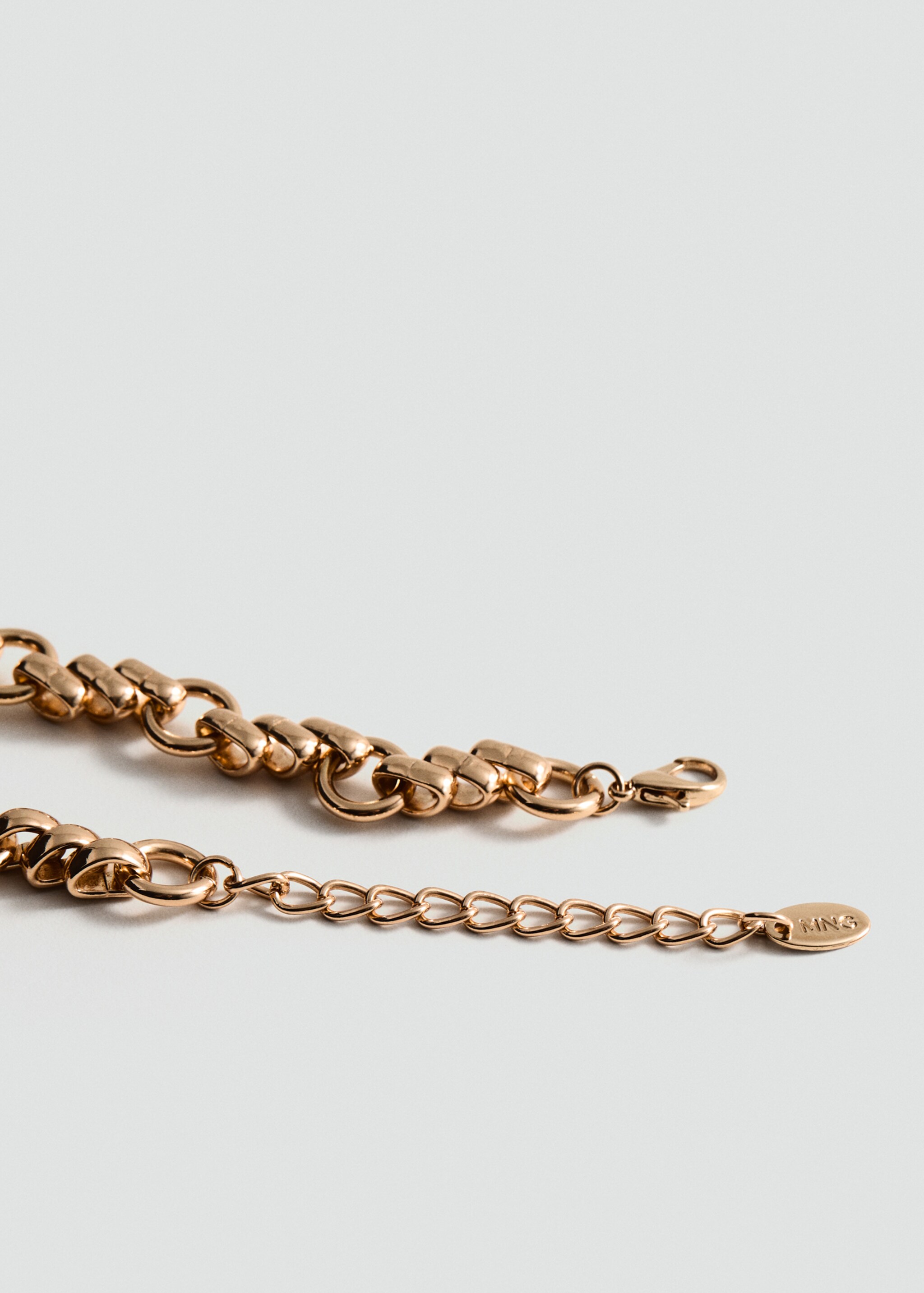Link mixed necklace - Medium plane