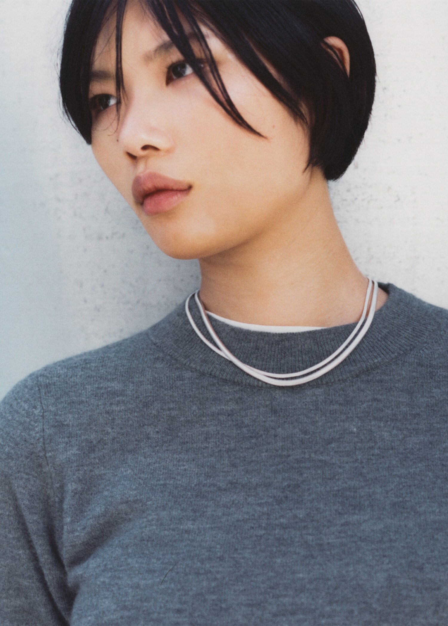 Textured double necklace - Details of the article 9