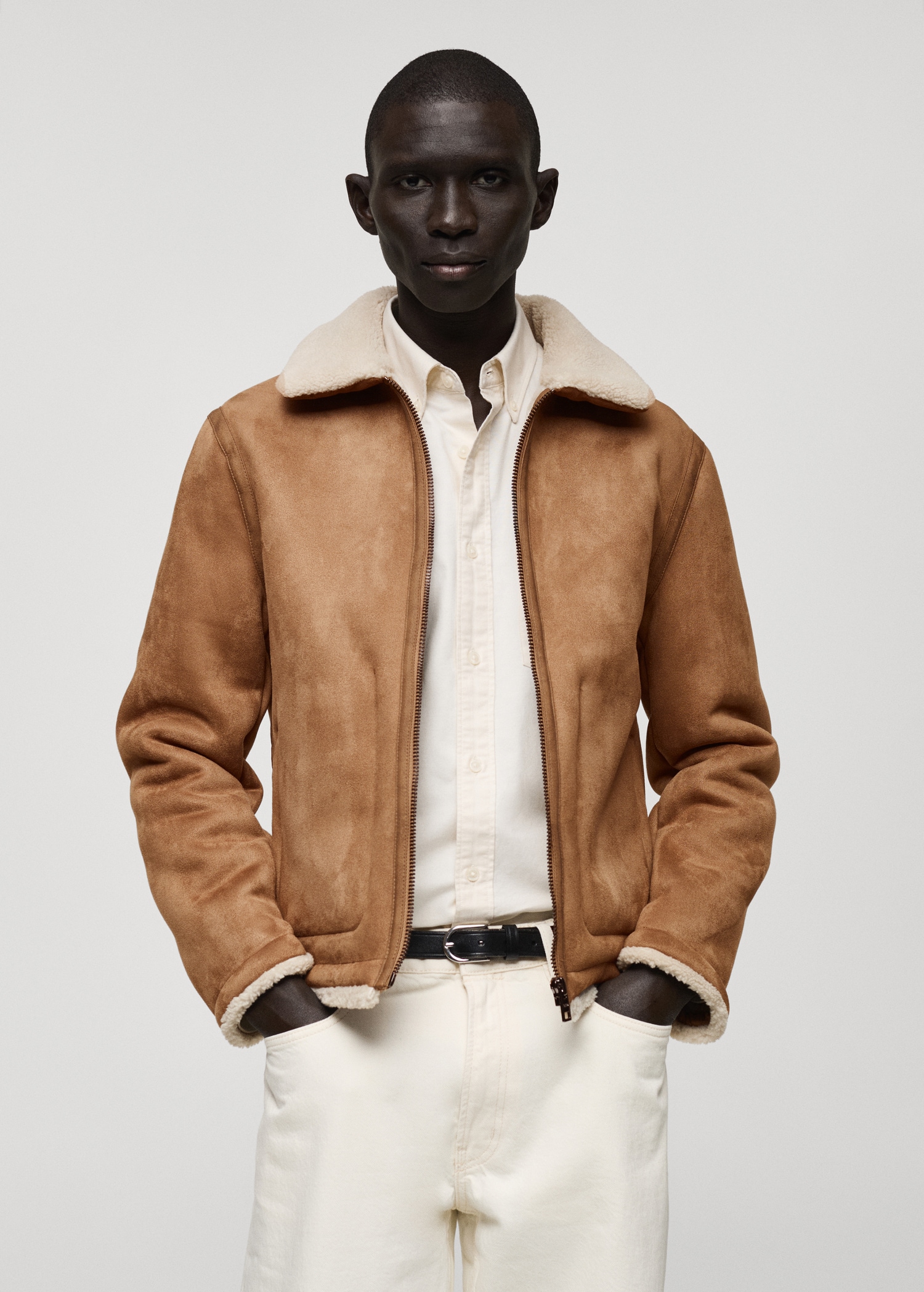 Montone Marrone Giacca Montone Sintetico Zara Giacca Montone