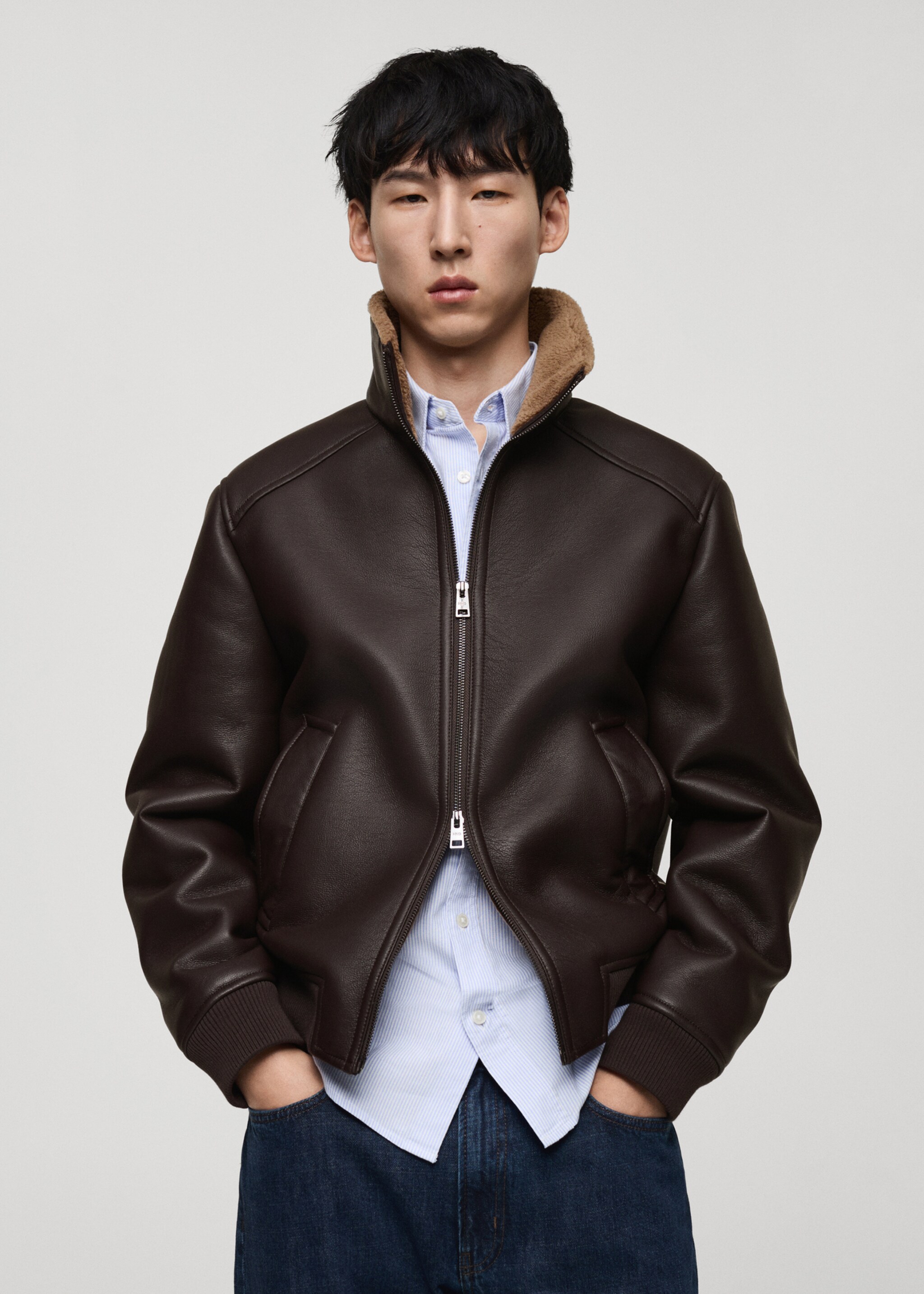 Fur effect jacket with fleece lining - Medium plane