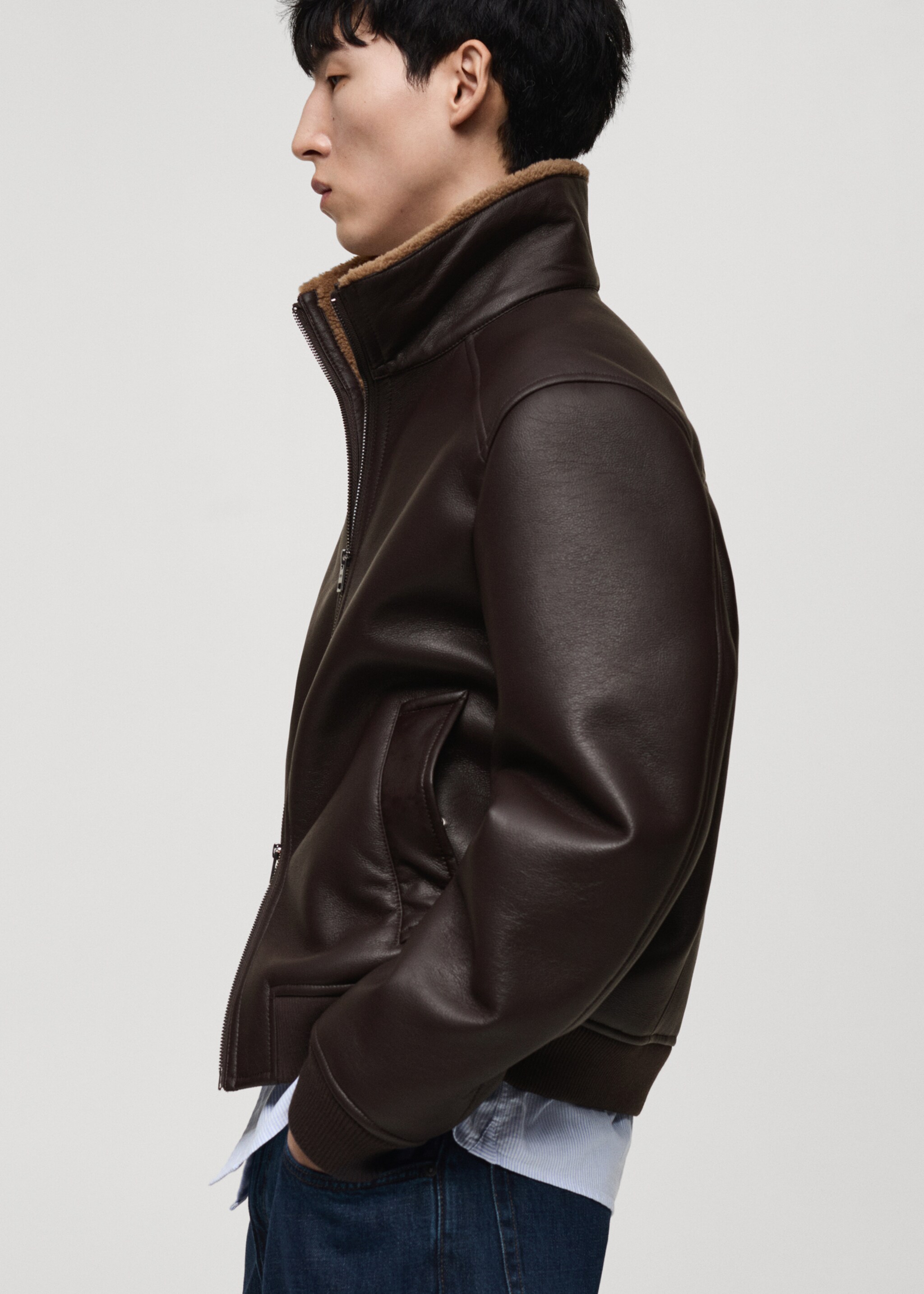 Fur effect jacket with fleece lining - Details of the article 2