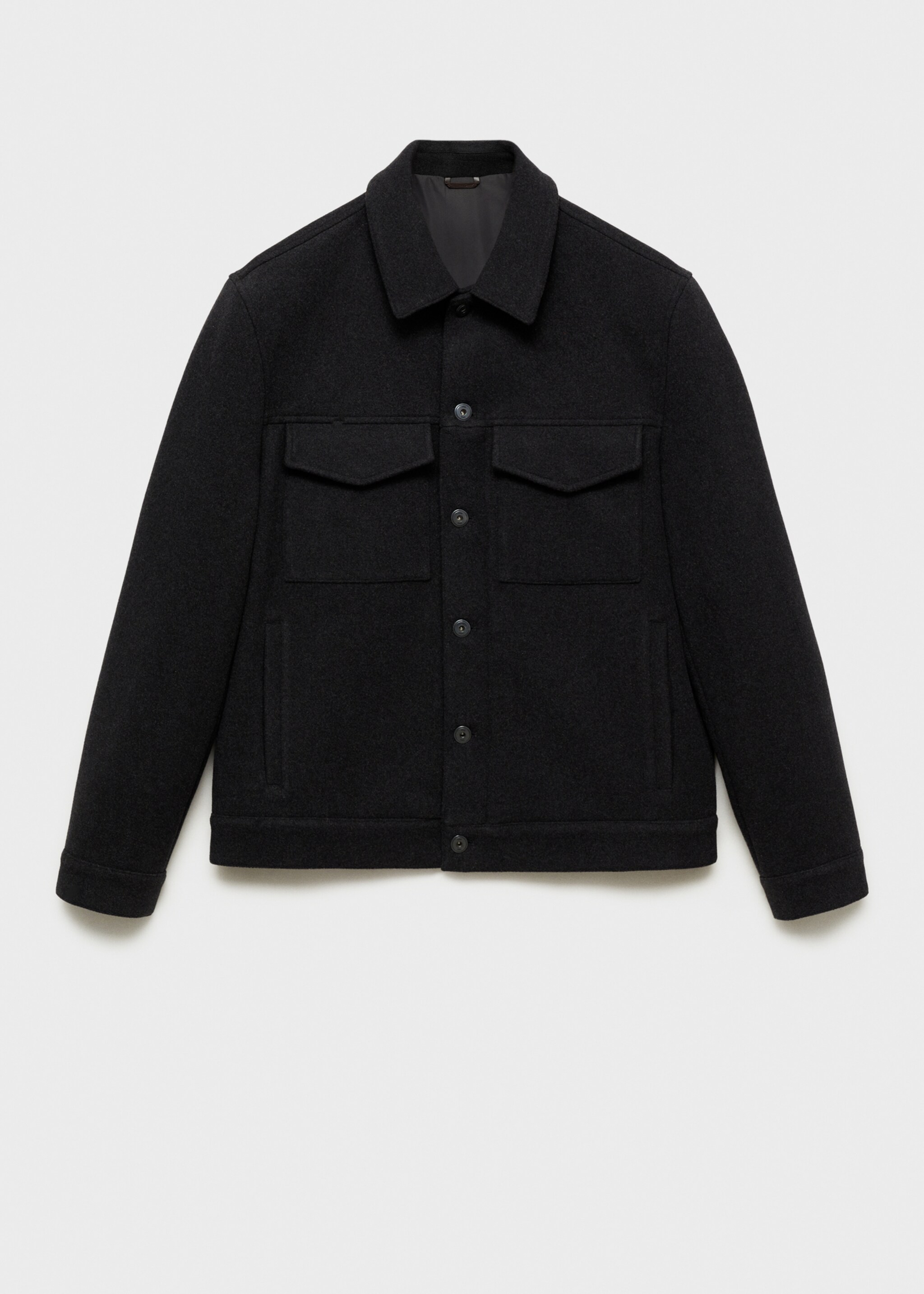 Regular-fit wool jacket - Article without model