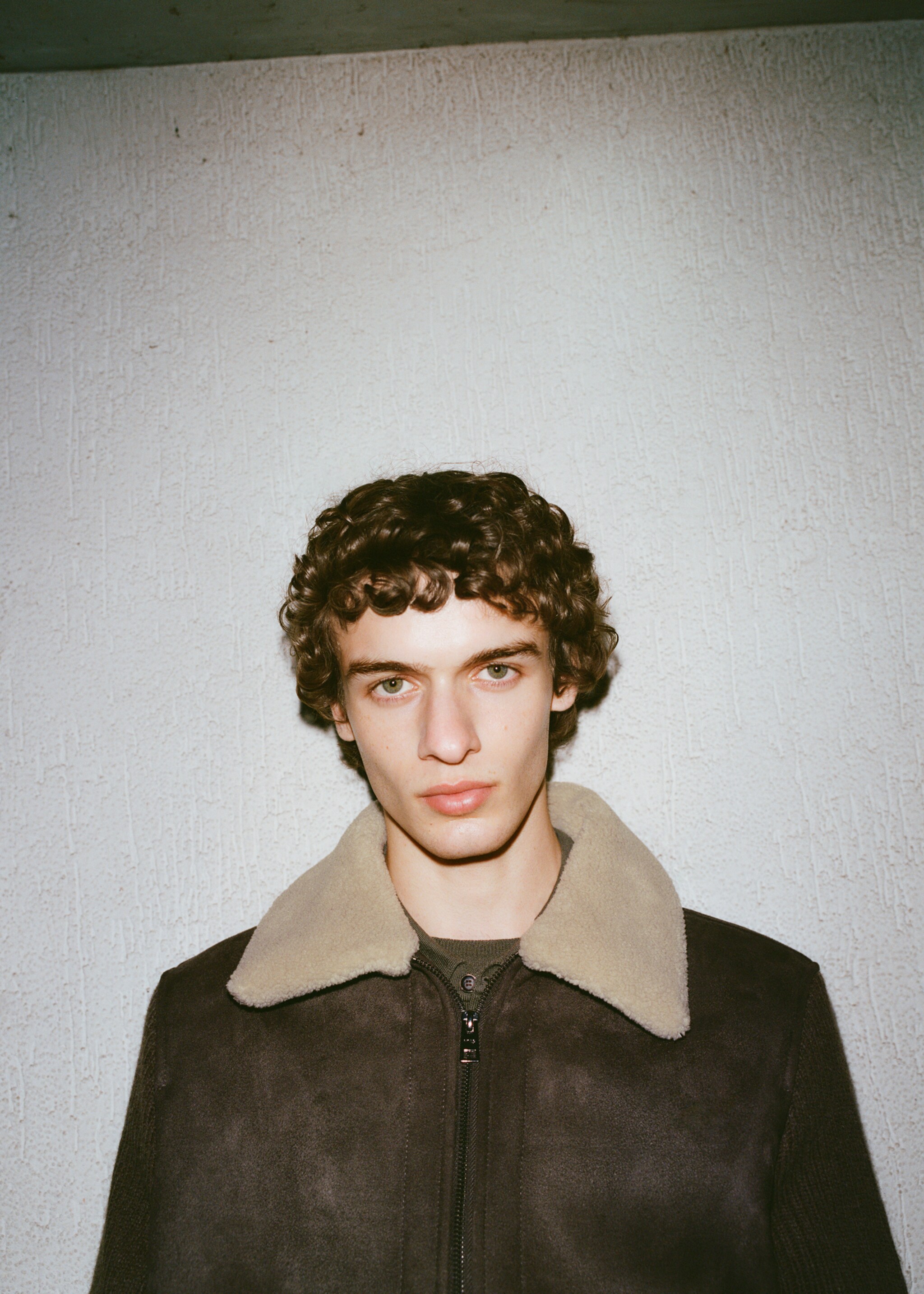 Shearling and suede-effect jacket - Details of the article 3
