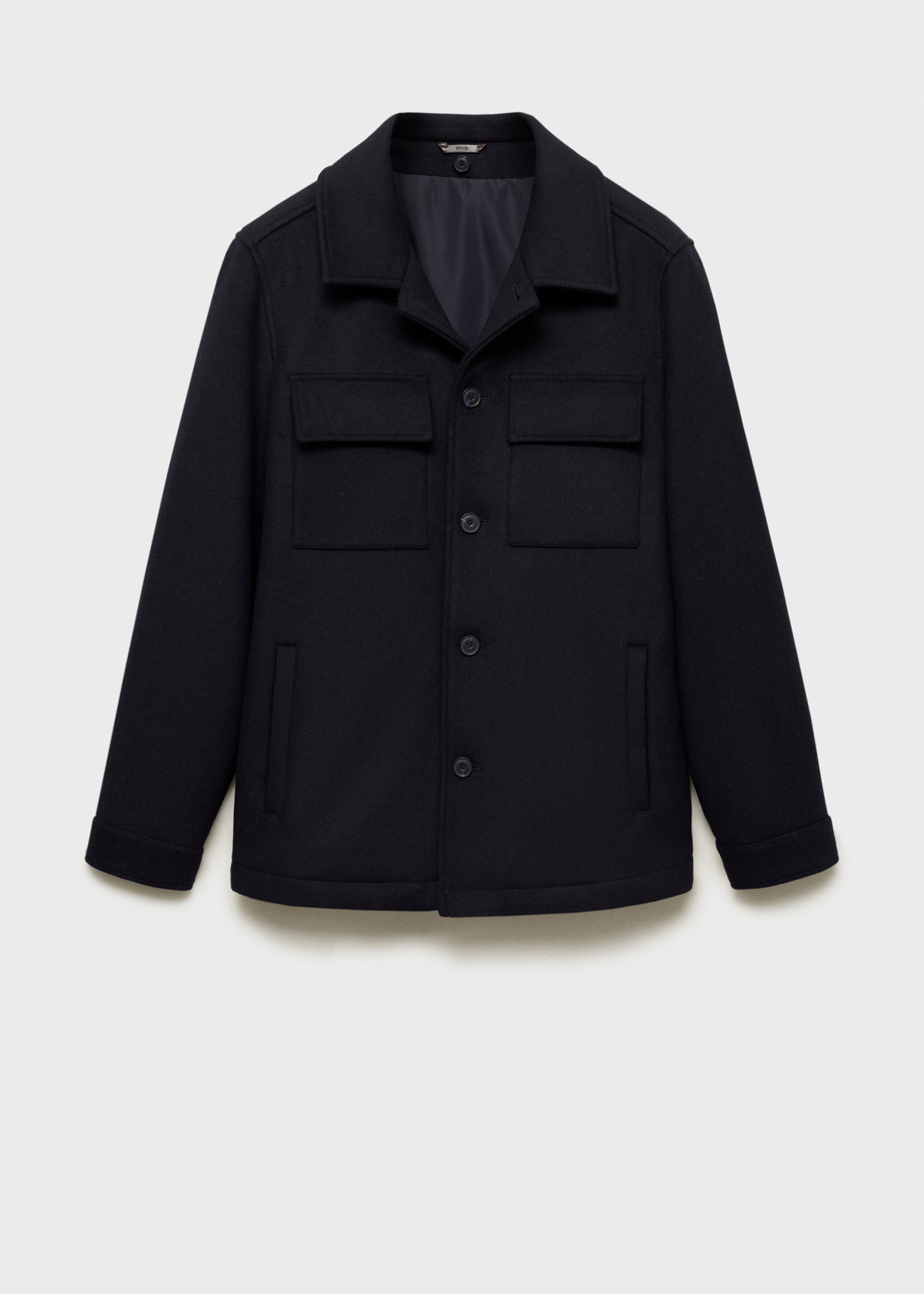 Manteau laine mélangée capuche amovible - Détail de l'article 8