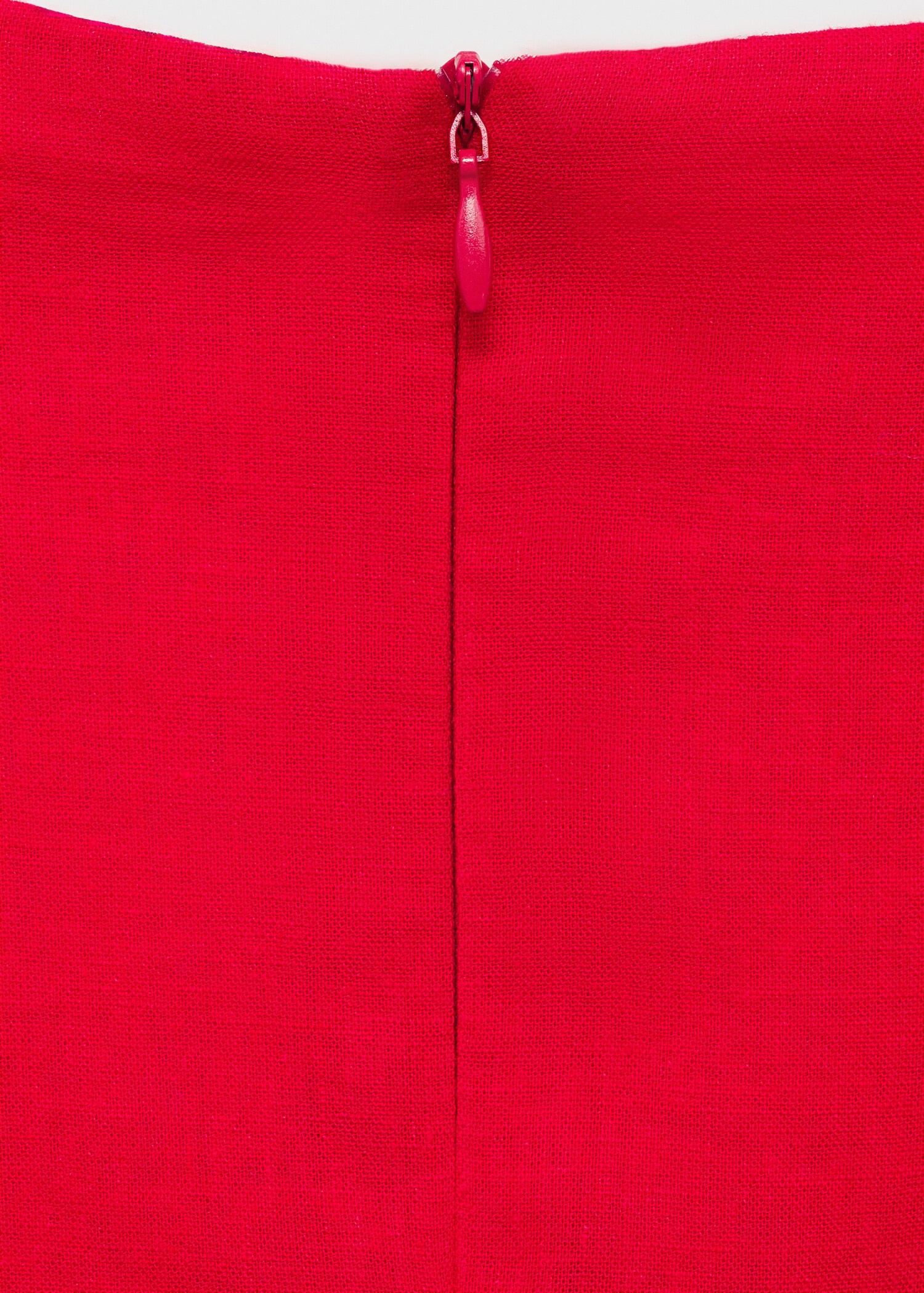 Linen dress with draped collar - Details of the article 0