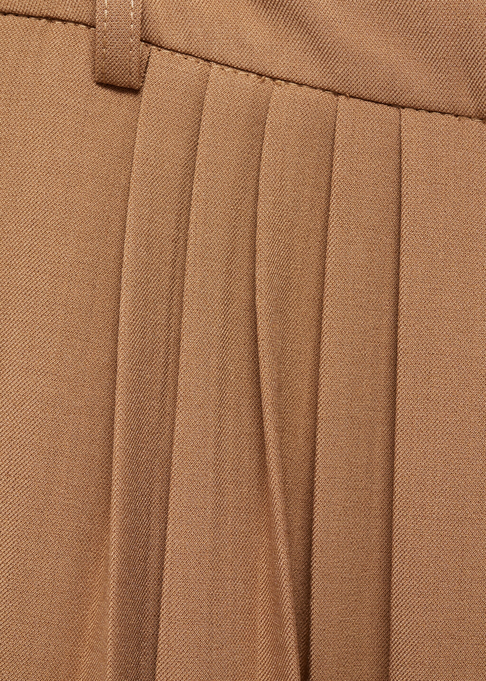 Wideleg pleated trousers - Details of the article 8