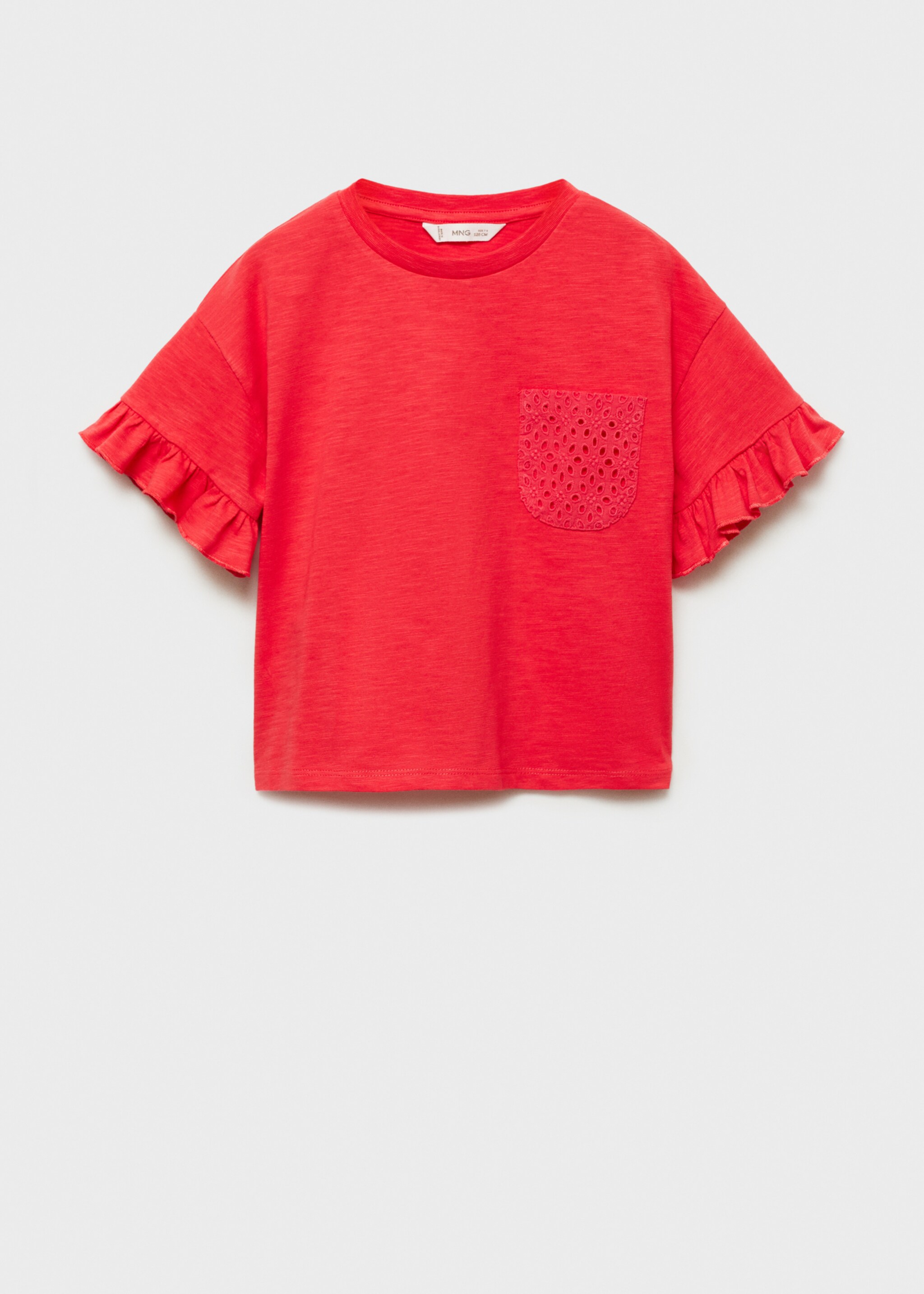 Embroidered chest-pocket T-shirt - Article without model