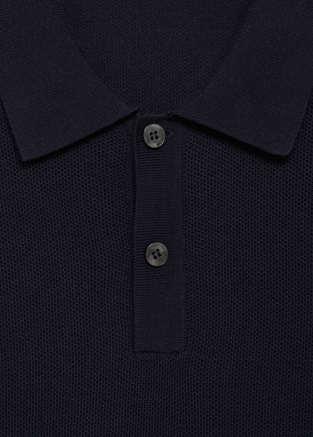 Micro-structured cotton knitted polo shirt - Men | MANGO USA Micro-structured cotton knitted polo shirt - Men | MANGO USA